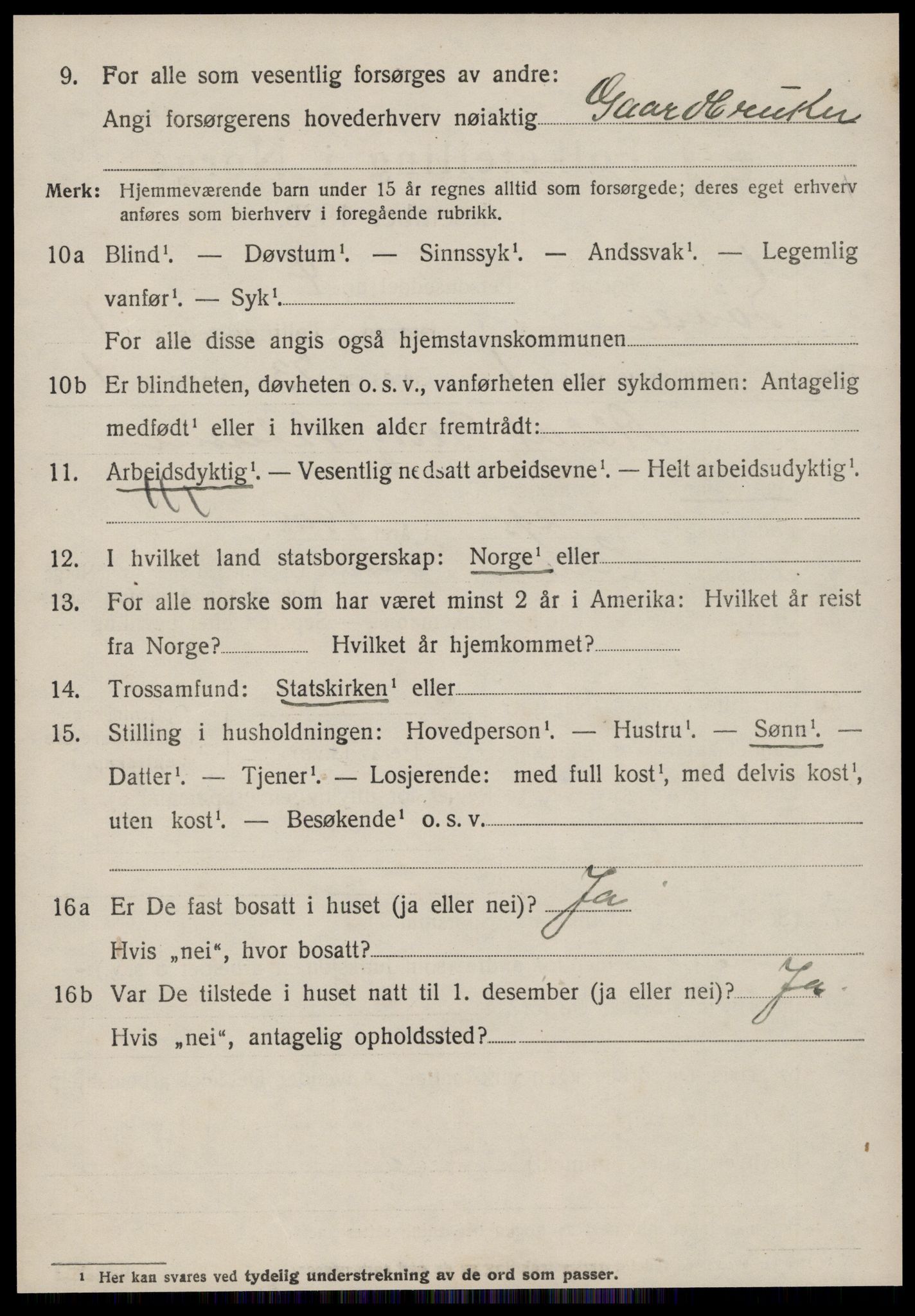 SAT, 1920 census for Syvde, 1920, p. 427