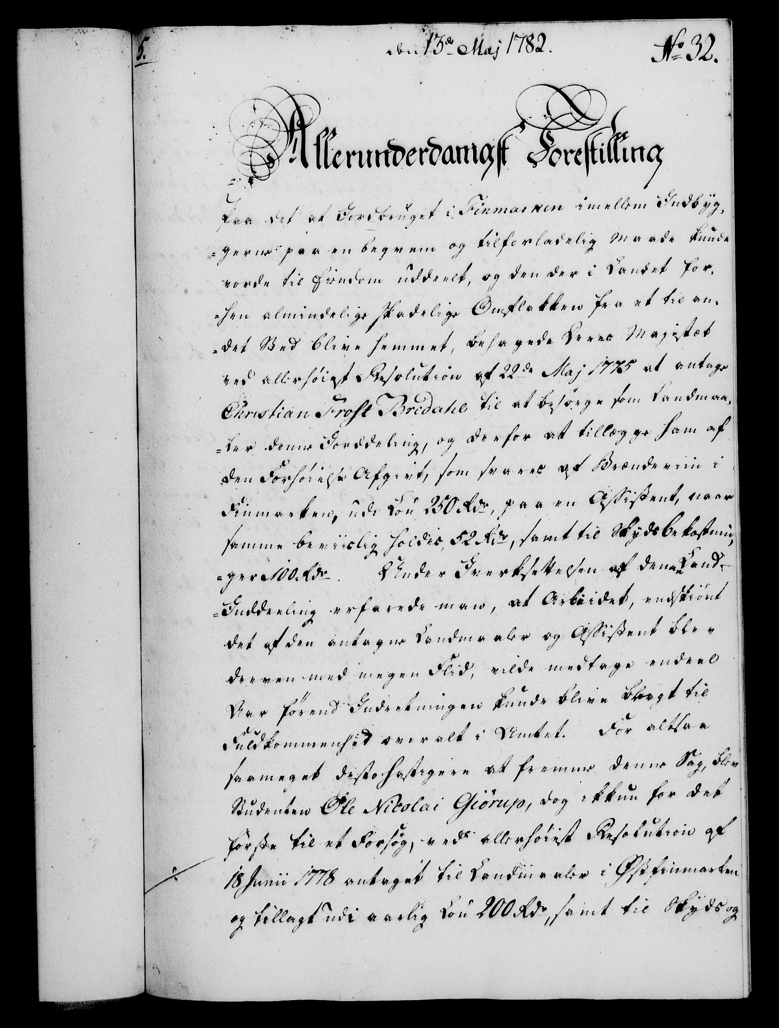 Rentekammeret, Kammerkanselliet, RA/EA-3111/G/Gf/Gfa/L0064: Norsk relasjons- og resolusjonsprotokoll (merket RK 52.64), 1782, p. 247