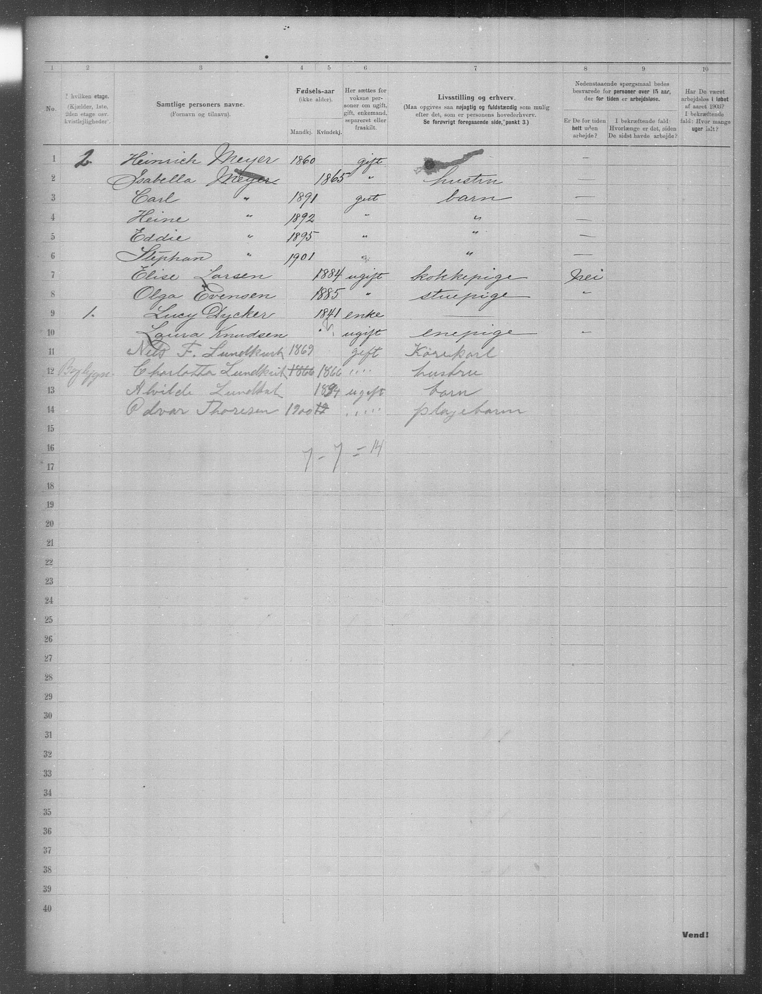 OBA, Municipal Census 1903 for Kristiania, 1903, p. 19730