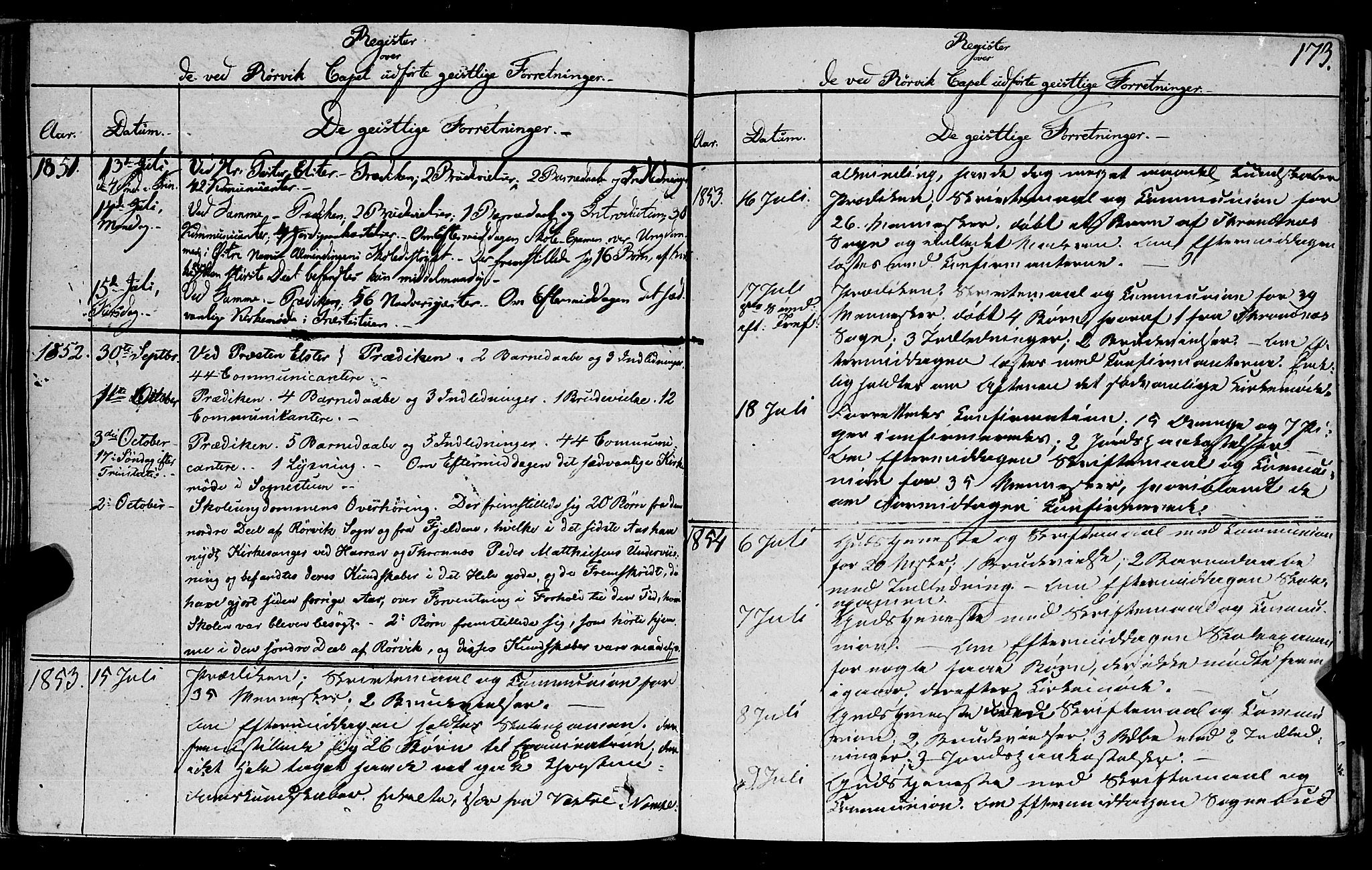 Ministerialprotokoller, klokkerbøker og fødselsregistre - Nord-Trøndelag, SAT/A-1458/762/L0538: Parish register (official) no. 762A02 /1, 1833-1879, p. 173