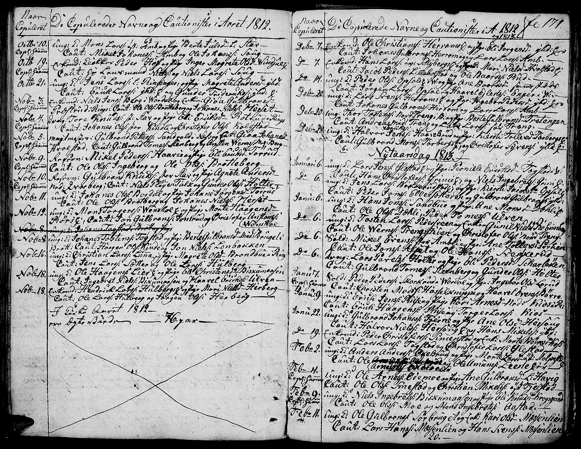 Ringsaker prestekontor, AV/SAH-PREST-014/K/Ka/L0004: Parish register (official) no. 4, 1799-1814, p. 171