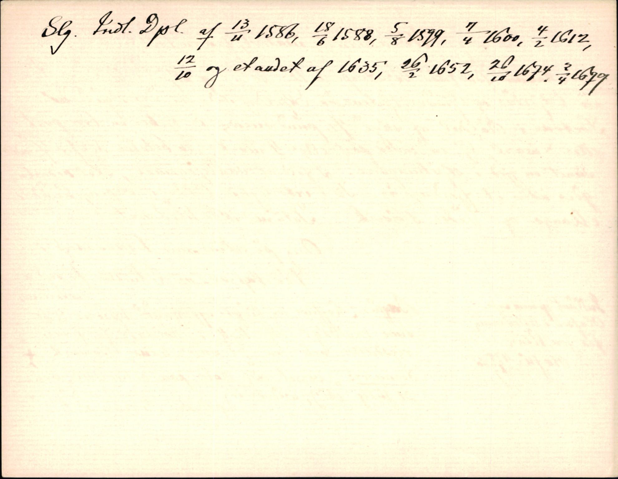 Riksarkivets diplomsamling, AV/RA-EA-5965/F35/F35d/L0003: Innlånte diplomer, seddelregister, 1621-1642, p. 512