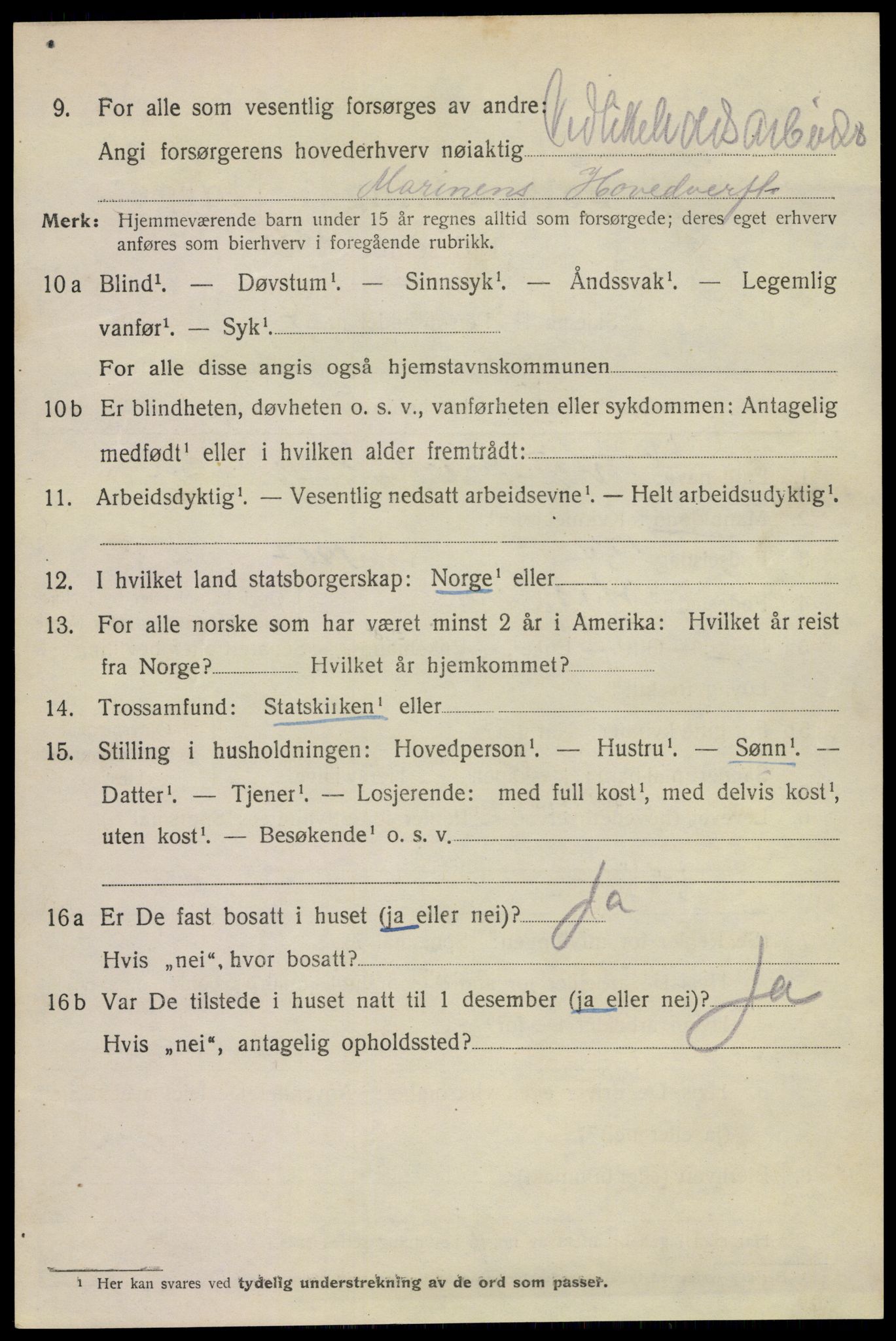 SAKO, 1920 census for Horten, 1920, p. 10364