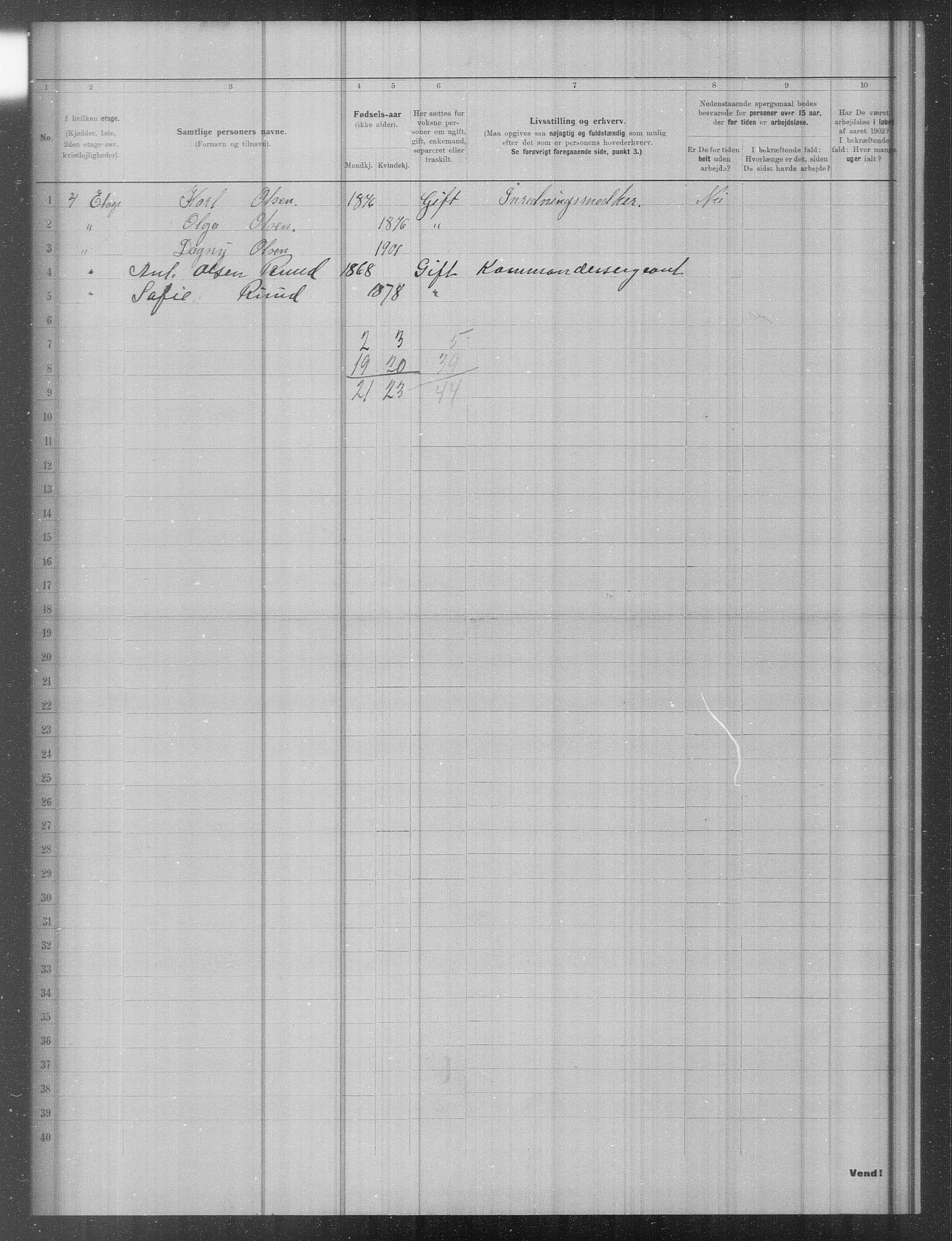 OBA, Municipal Census 1902 for Kristiania, 1902, p. 13490