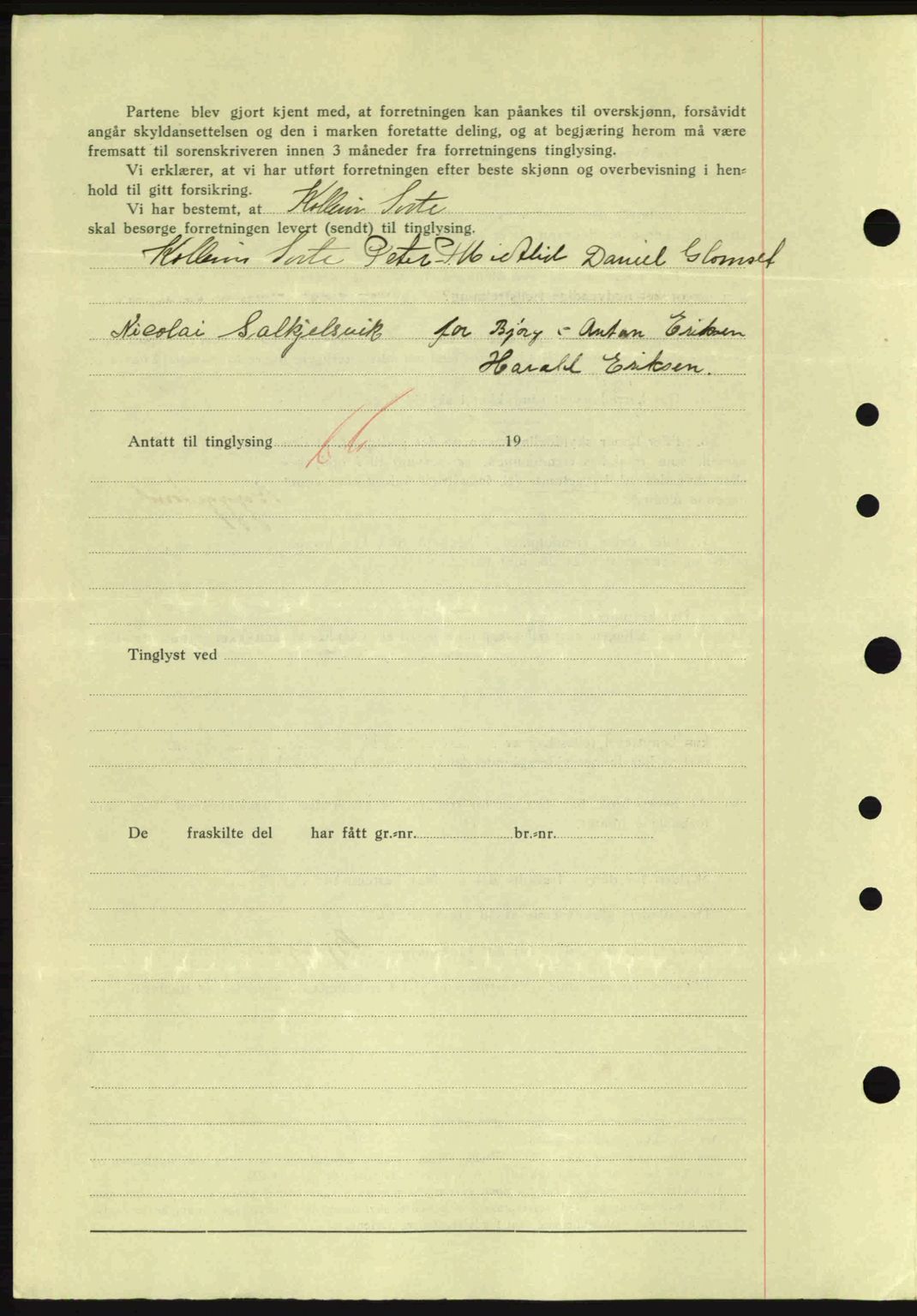 Nordre Sunnmøre sorenskriveri, AV/SAT-A-0006/1/2/2C/2Ca: Mortgage book no. A10, 1940-1941, Diary no: : 1528/1940