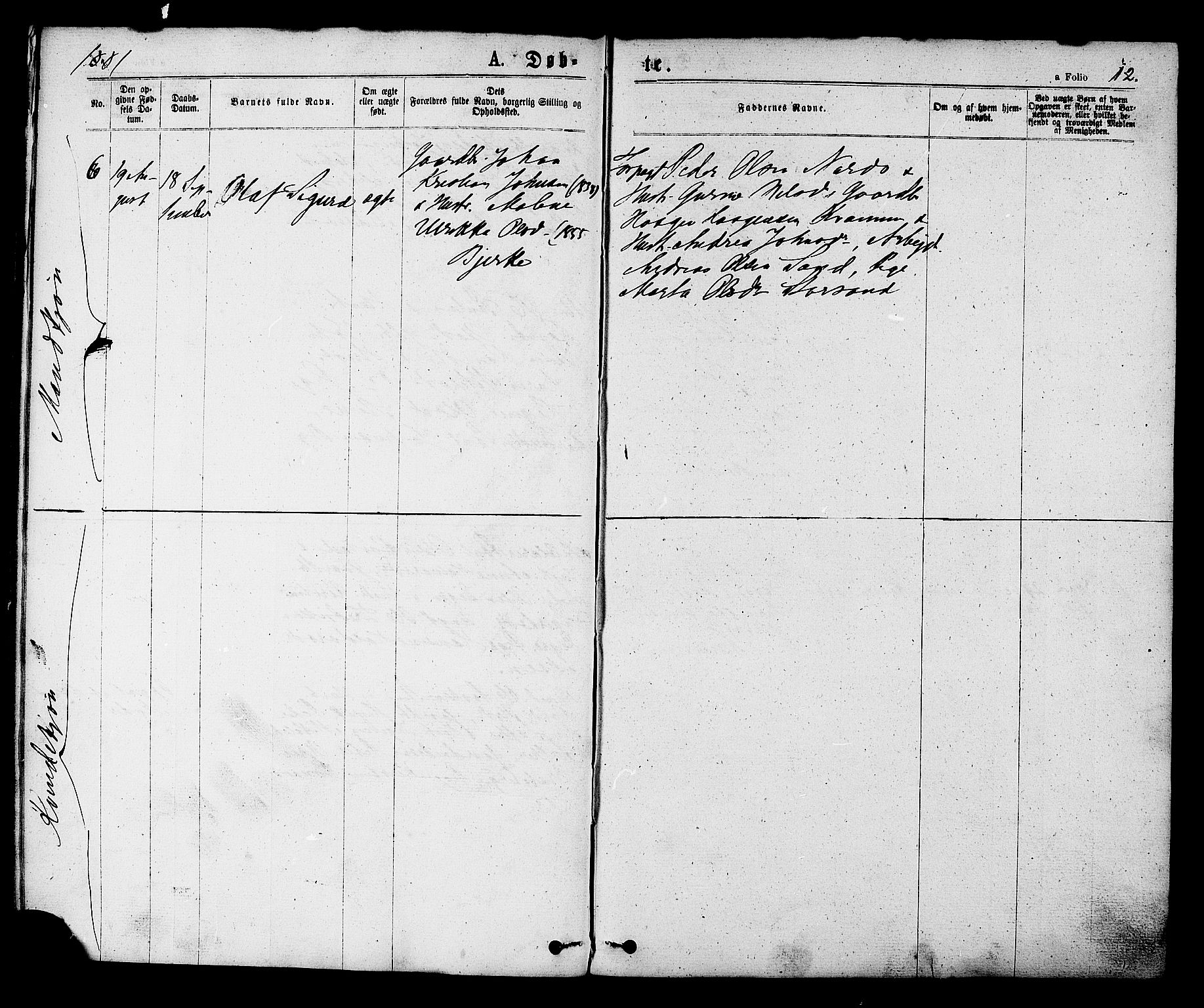 Ministerialprotokoller, klokkerbøker og fødselsregistre - Sør-Trøndelag, SAT/A-1456/608/L0334: Parish register (official) no. 608A03, 1877-1886, p. 12