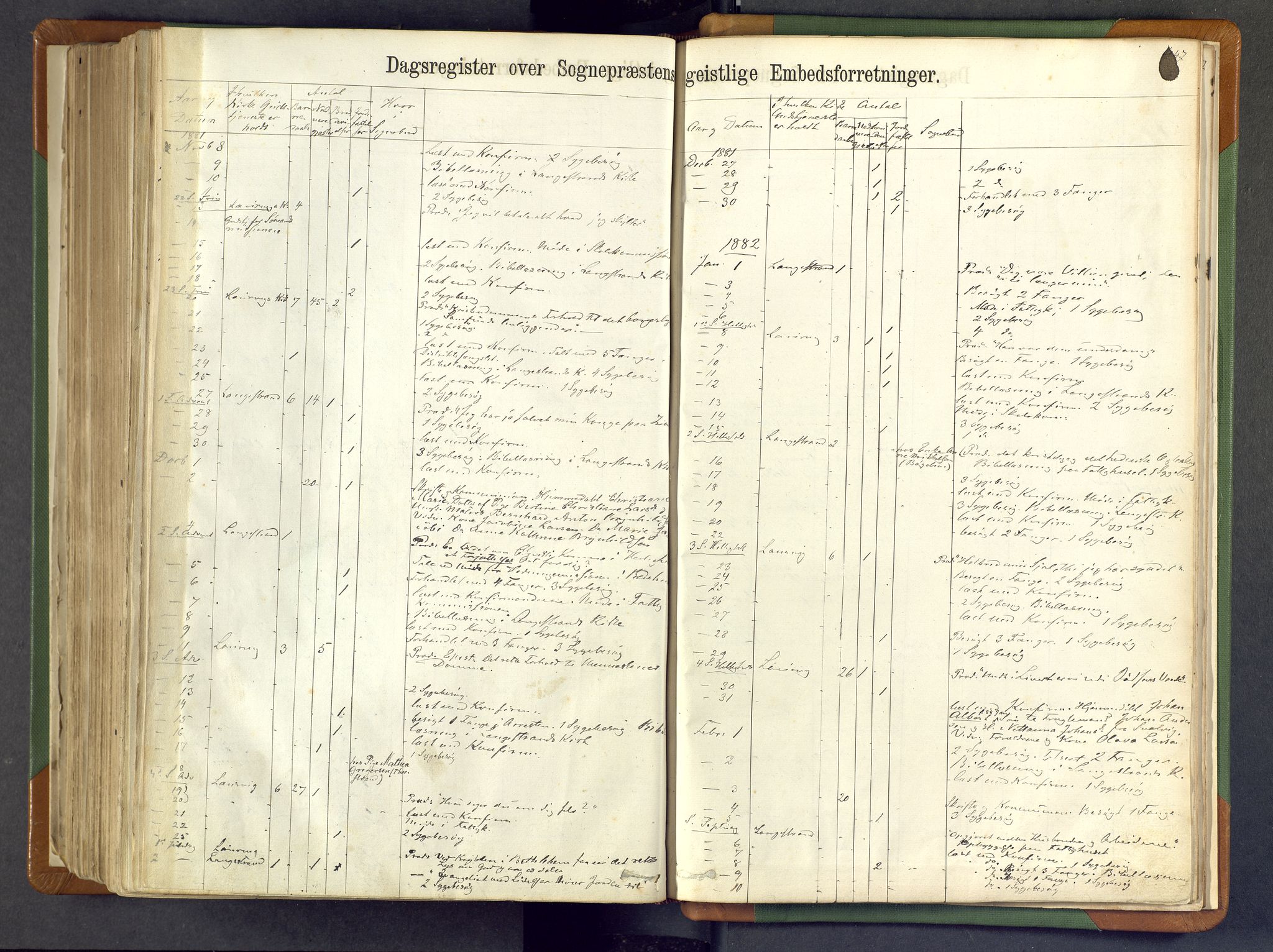 Larvik kirkebøker, AV/SAKO-A-352/F/Fa/L0007: Parish register (official) no. I 7, 1871-1883, p. 447