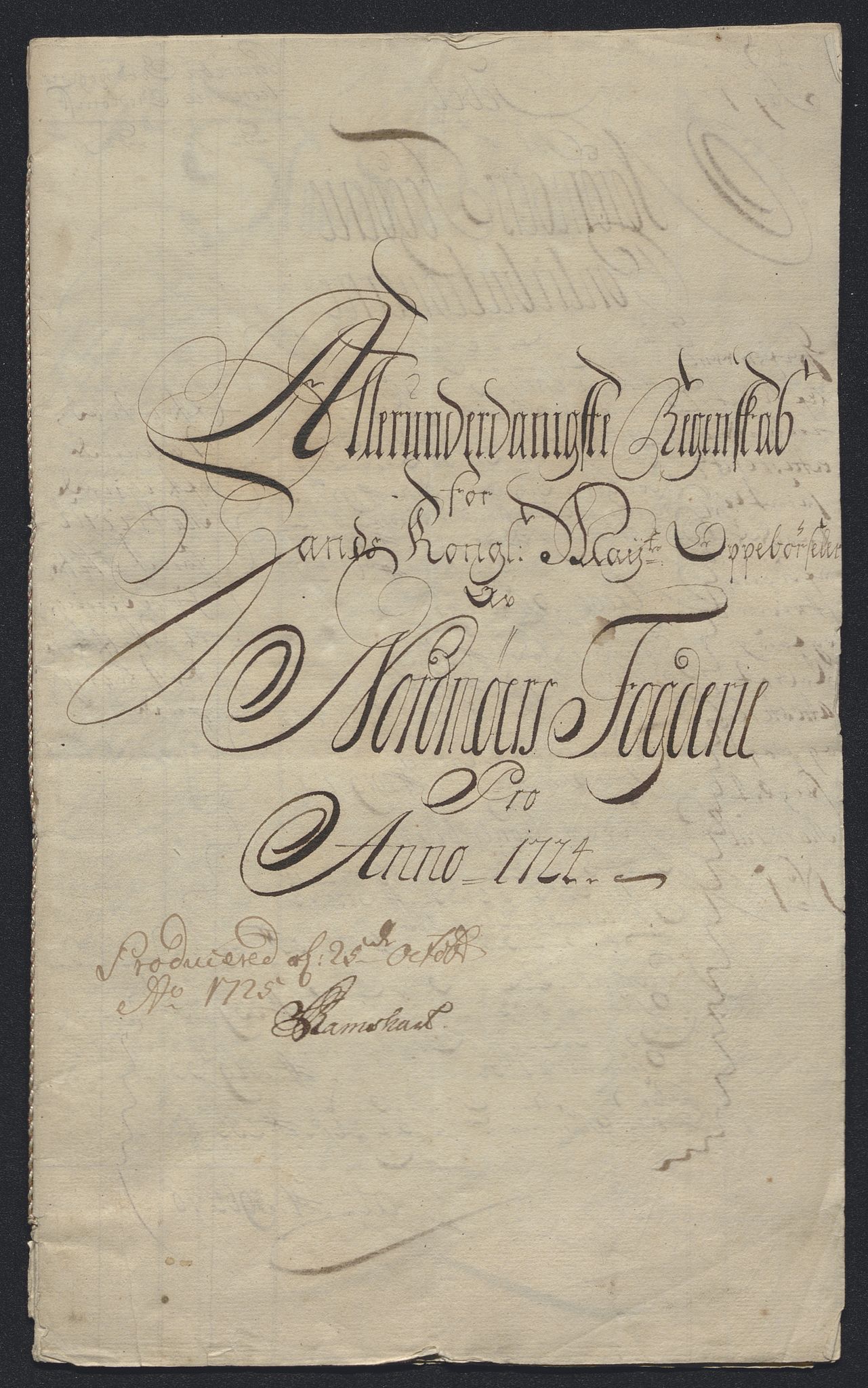 Rentekammeret inntil 1814, Reviderte regnskaper, Fogderegnskap, AV/RA-EA-4092/R56/L3757: Fogderegnskap Nordmøre, 1724, p. 4