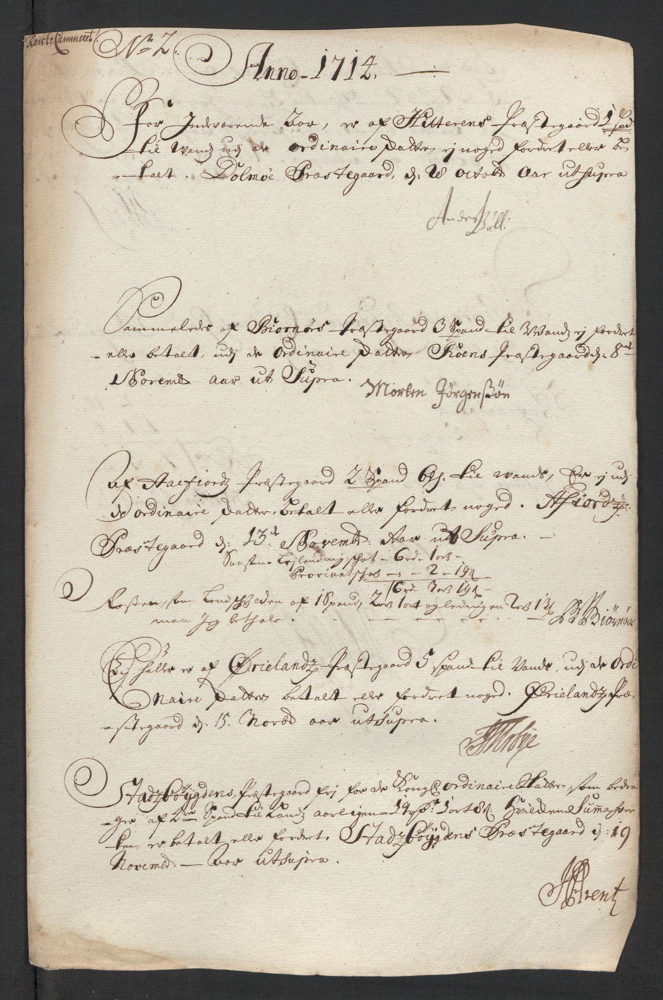 Rentekammeret inntil 1814, Reviderte regnskaper, Fogderegnskap, RA/EA-4092/R57/L3862: Fogderegnskap Fosen, 1714, p. 166