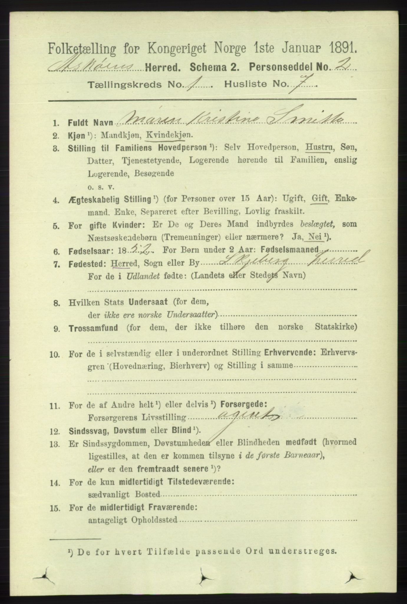 RA, 1891 census for 1247 Askøy, 1891, p. 166