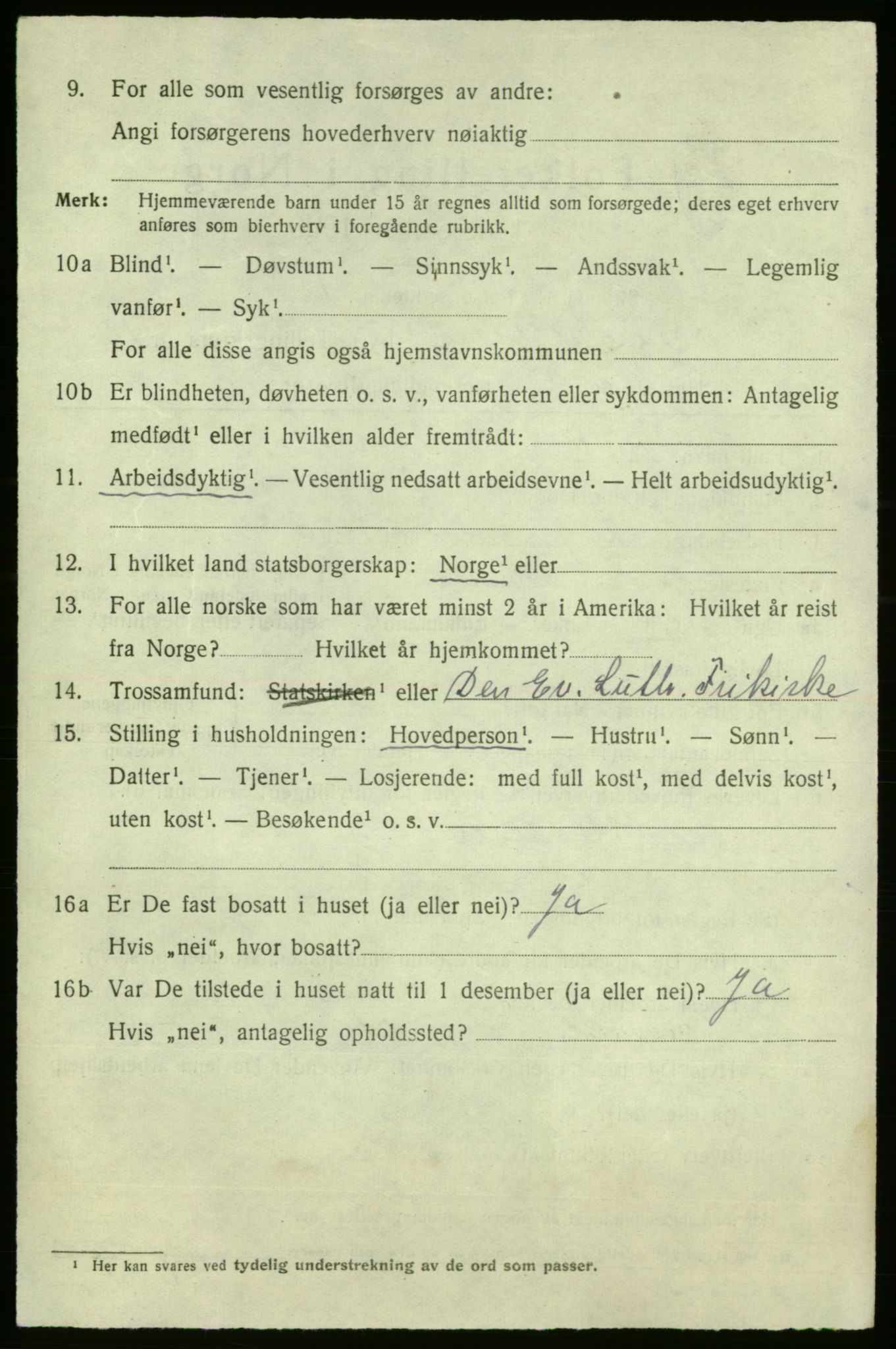 SAO, 1920 census for Fredrikshald, 1920, p. 19850