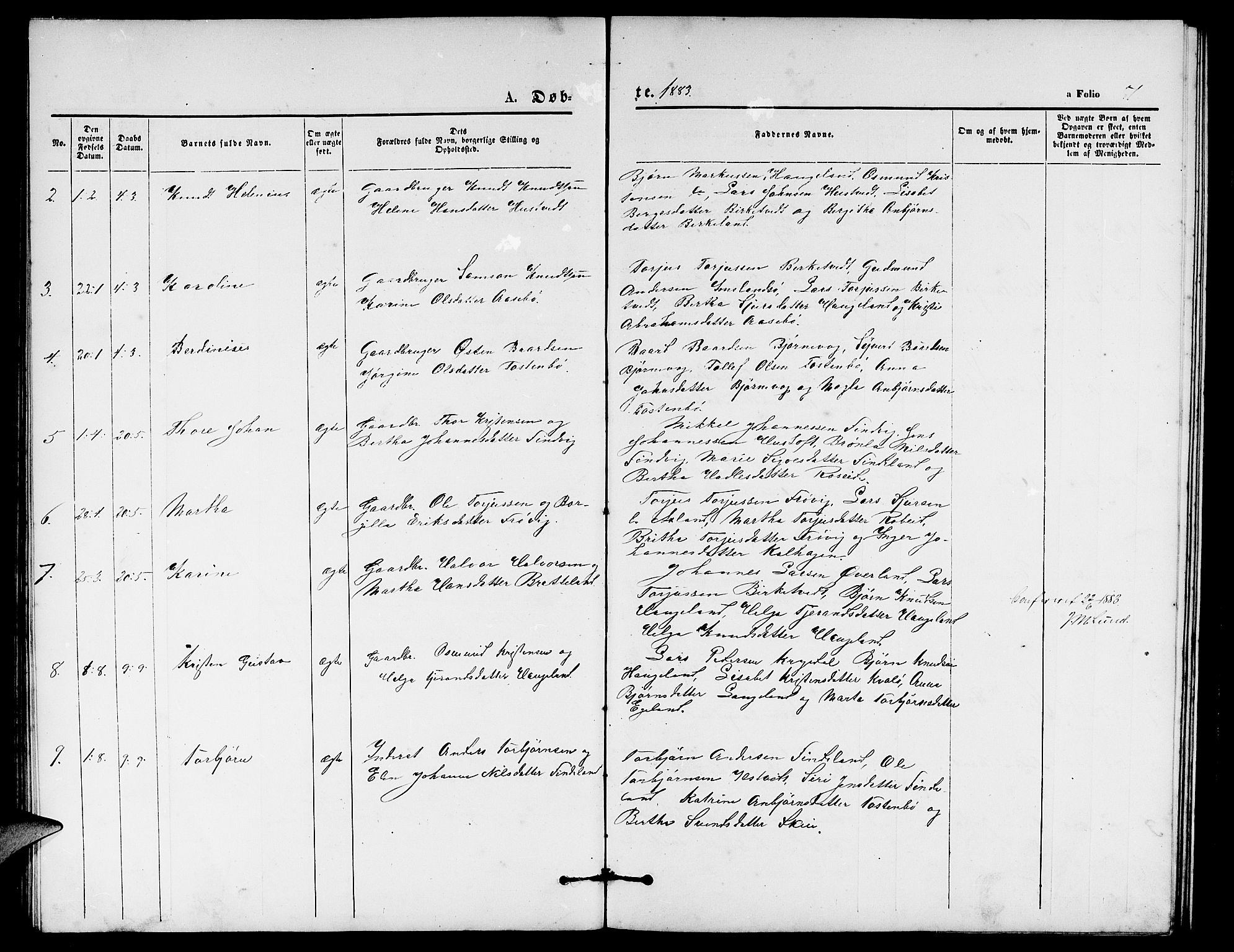 Vikedal sokneprestkontor, SAST/A-101840/01/V: Parish register (copy) no. B 4, 1868-1890, p. 51