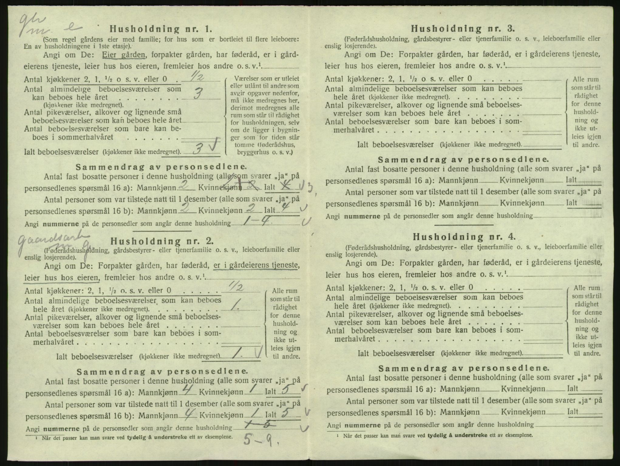 SAK, 1920 census for Hylestad, 1920, p. 275