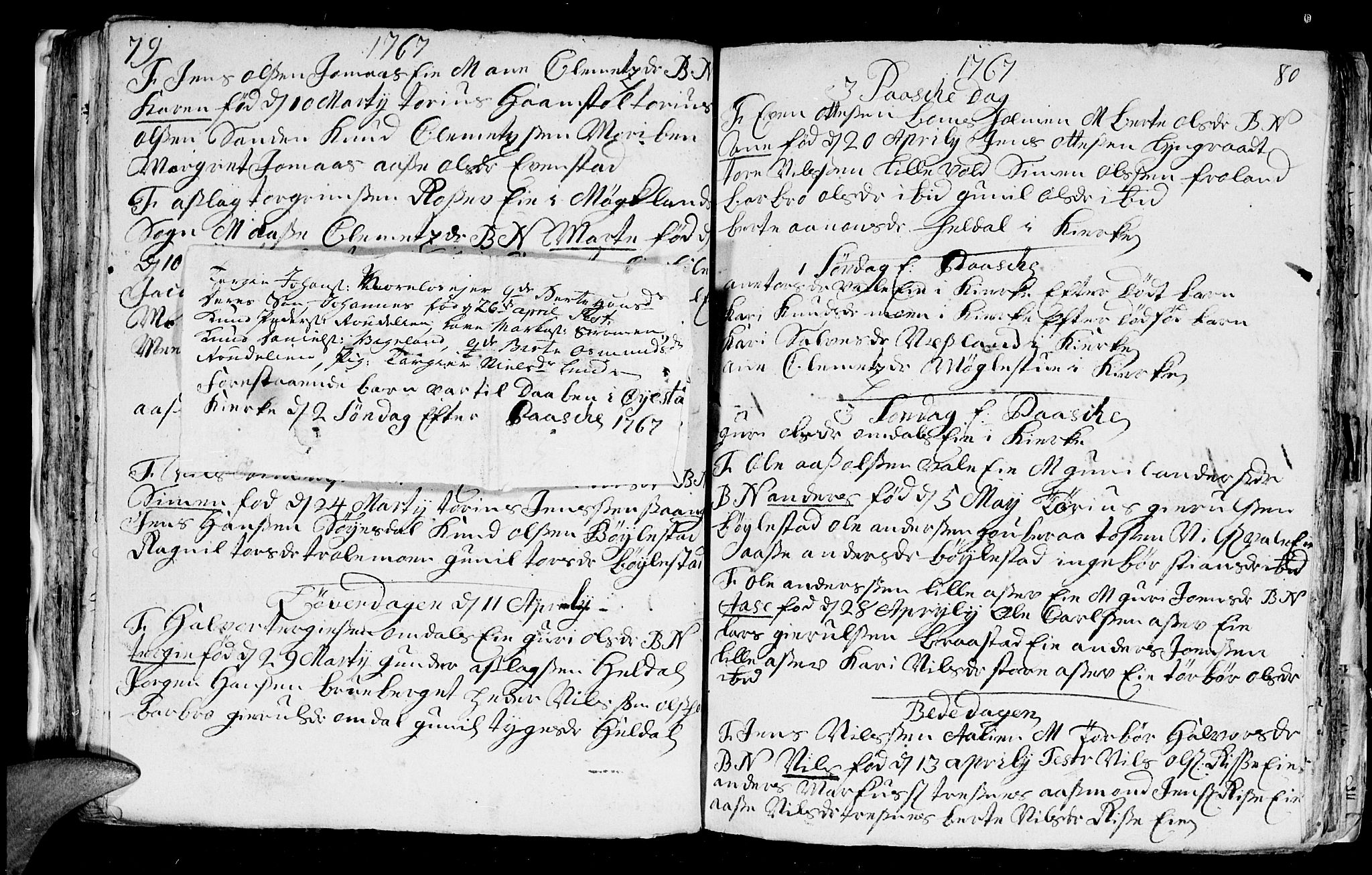 Froland sokneprestkontor, AV/SAK-1111-0013/F/Fb/L0003: Parish register (copy) no. B 3, 1759-1776, p. 78-79