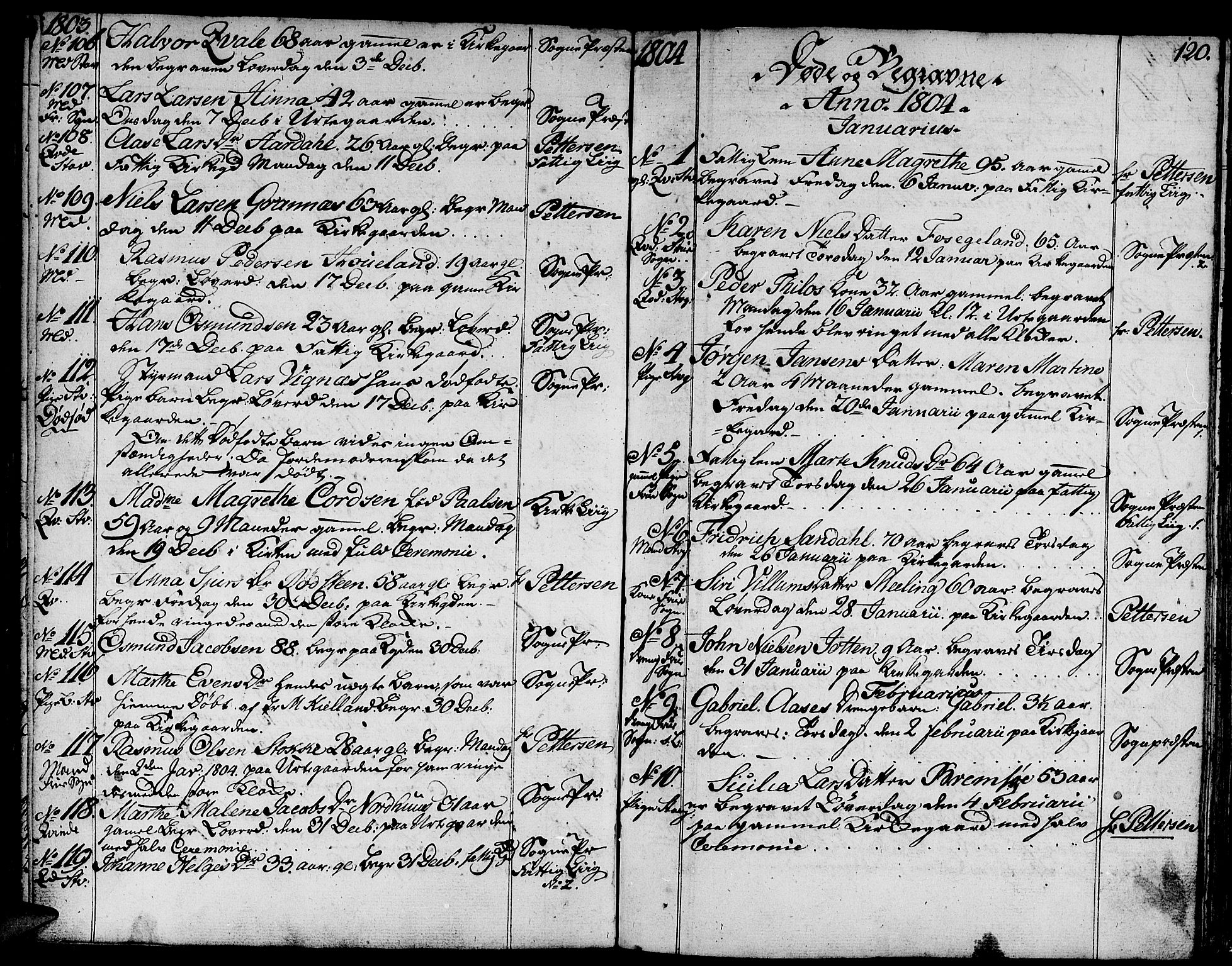 Domkirken sokneprestkontor, SAST/A-101812/001/30/30BA/L0007: Parish register (official) no. A 7, 1789-1815, p. 120