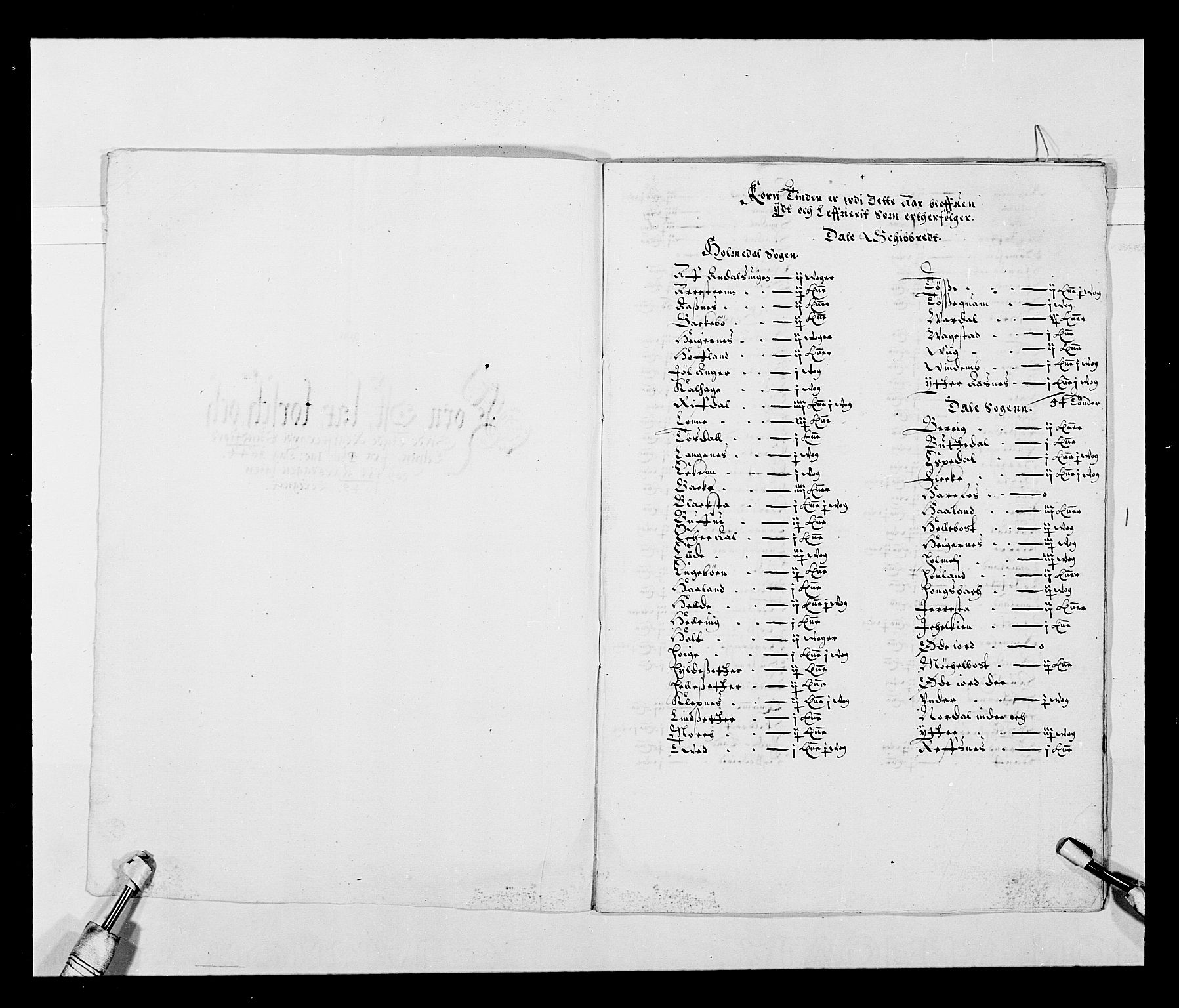 Stattholderembetet 1572-1771, RA/EA-2870/Ek/L0026/0002: Jordebøker 1633-1658: / Tiendelister fra Bergenhus len, 1642-1647, p. 4