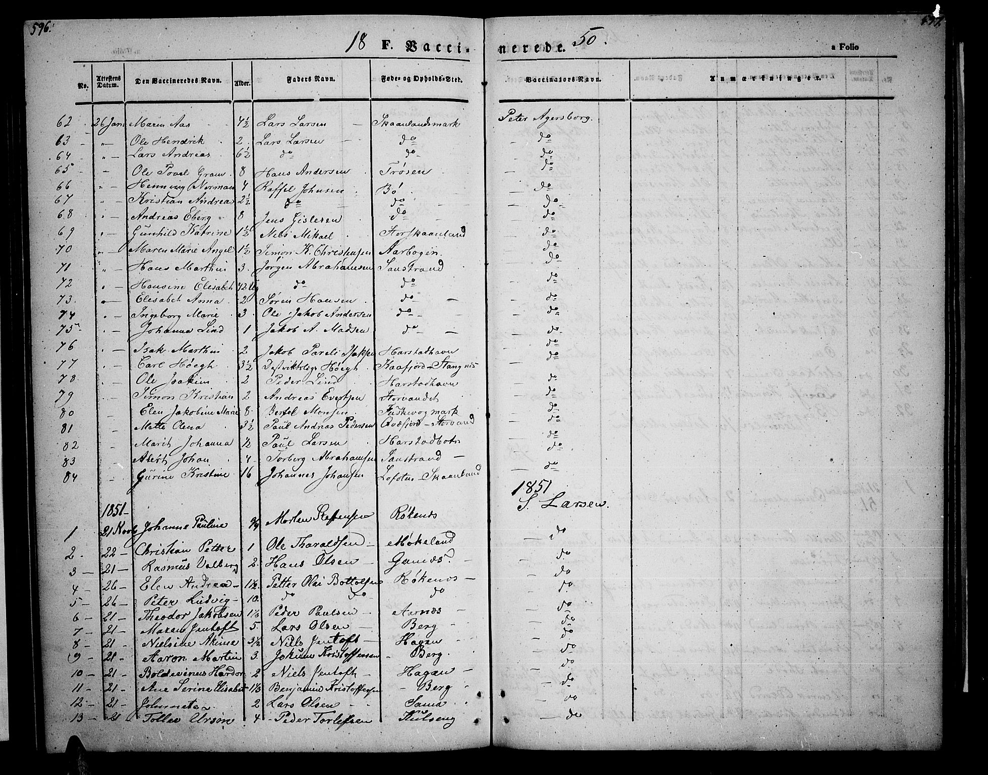Trondenes sokneprestkontor, SATØ/S-1319/H/Hb/L0006klokker: Parish register (copy) no. 6, 1845-1855, p. 596-597