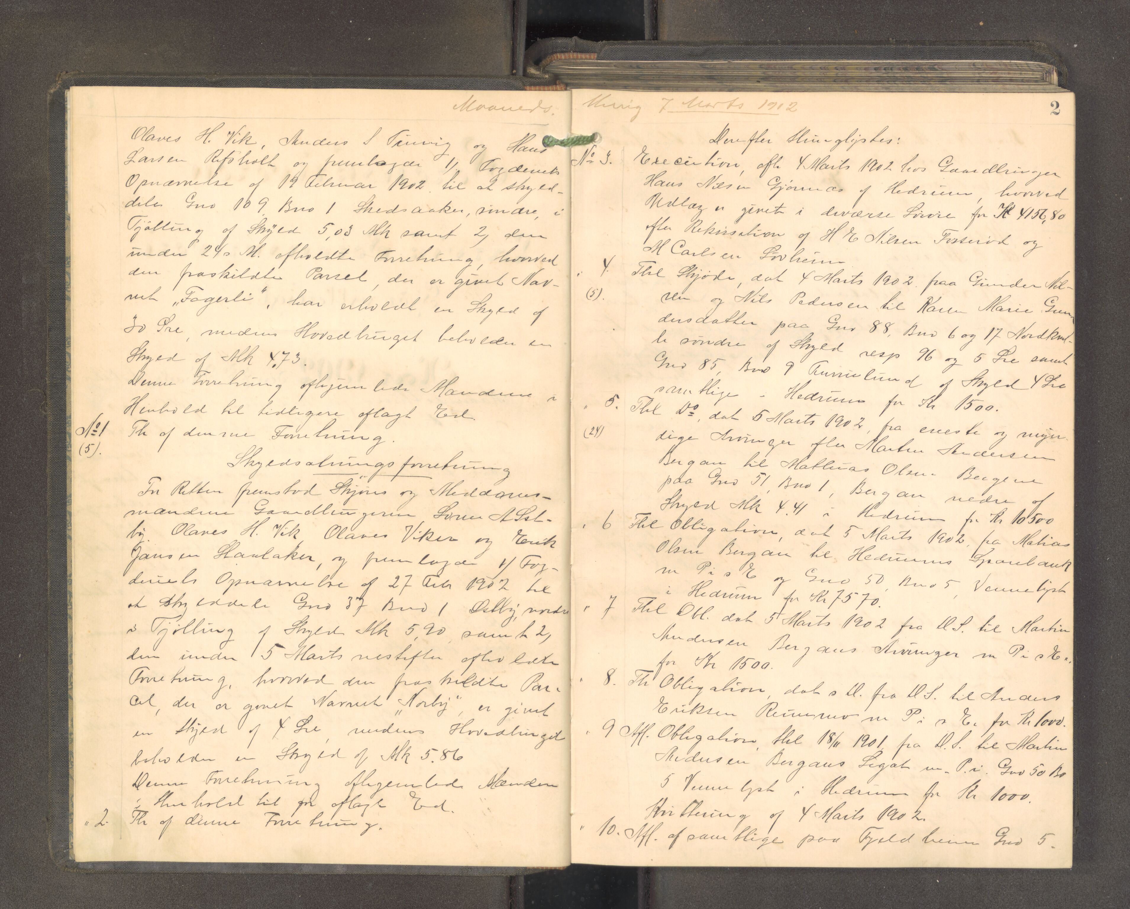 Larvik sorenskriveri, AV/SAKO-A-83/F/Fa/L0056: Tingbok, 1902-1904, p. 1b-2a
