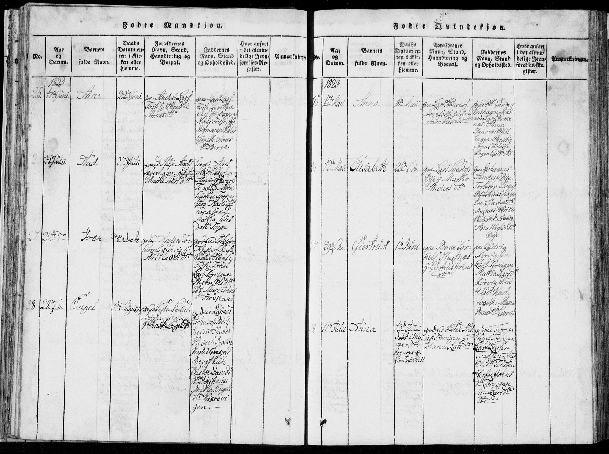 Strandebarm sokneprestembete, AV/SAB-A-78401/H/Hab: Parish register (copy) no. A  1, 1816-1826, p. 55