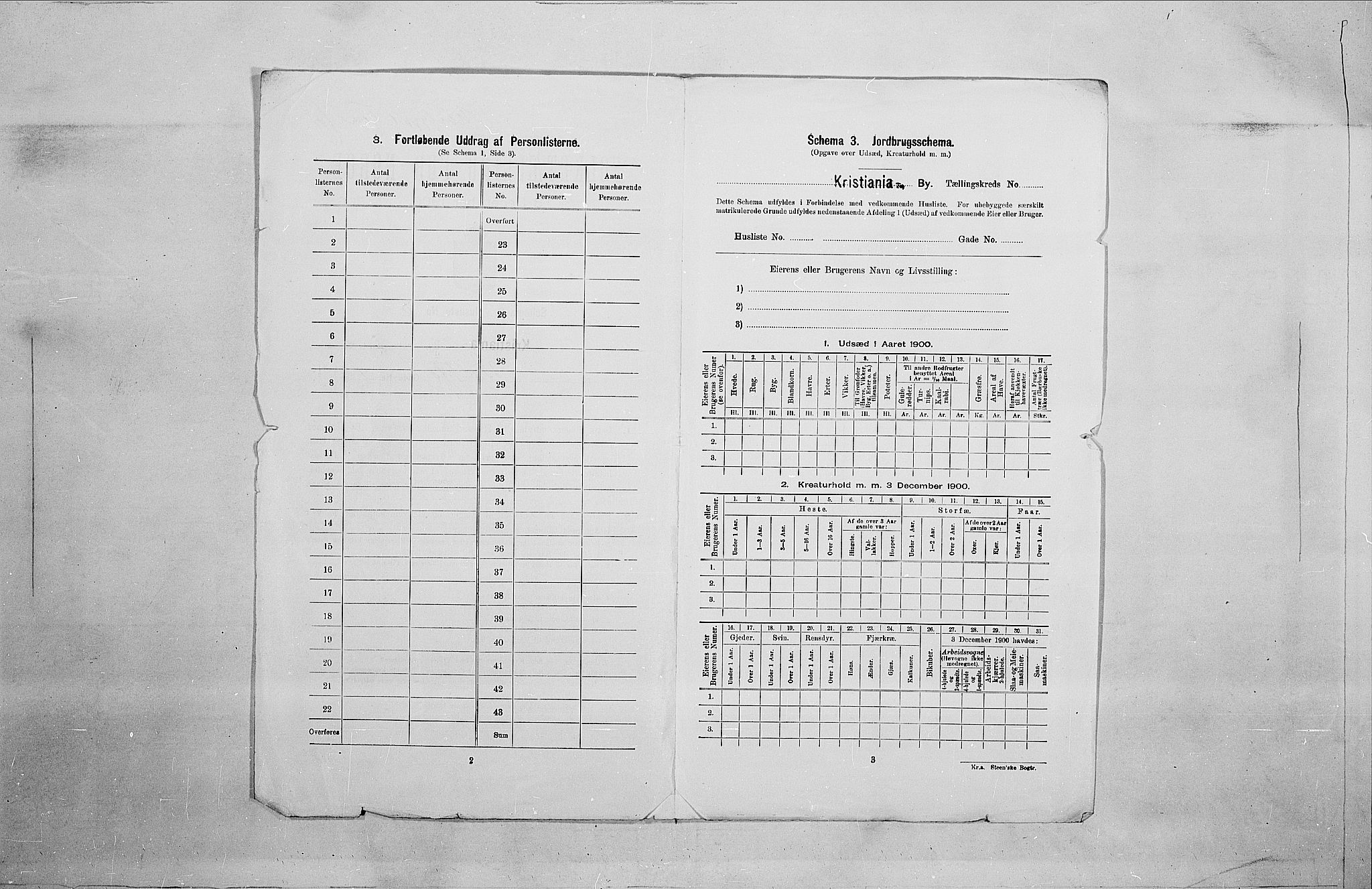 SAO, 1900 census for Kristiania, 1900, p. 114458