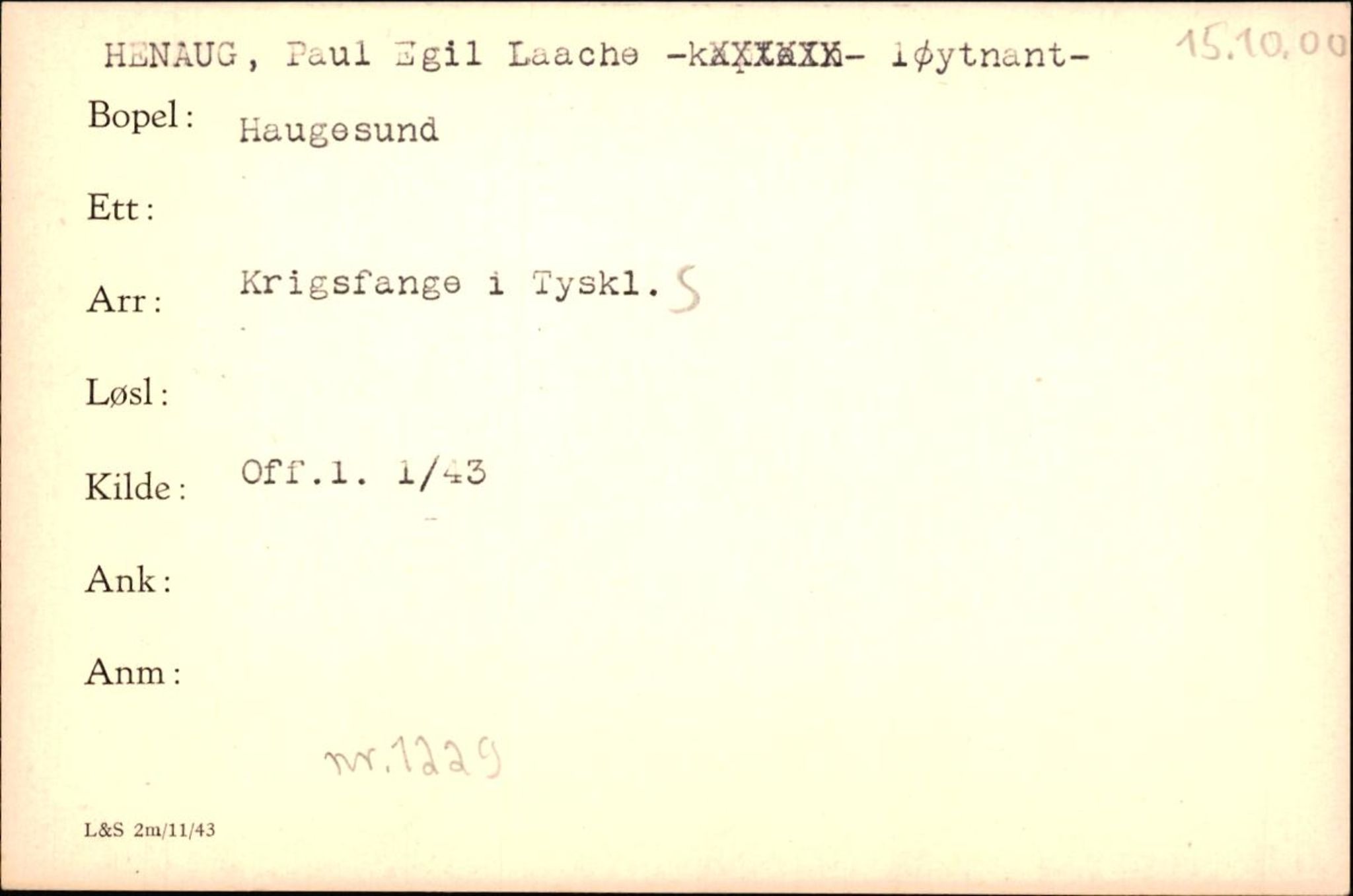 Forsvaret, Forsvarets krigshistoriske avdeling, AV/RA-RAFA-2017/Y/Yf/L0200: II-C-11-2102  -  Norske krigsfanger i Tyskland, 1940-1945, p. 423