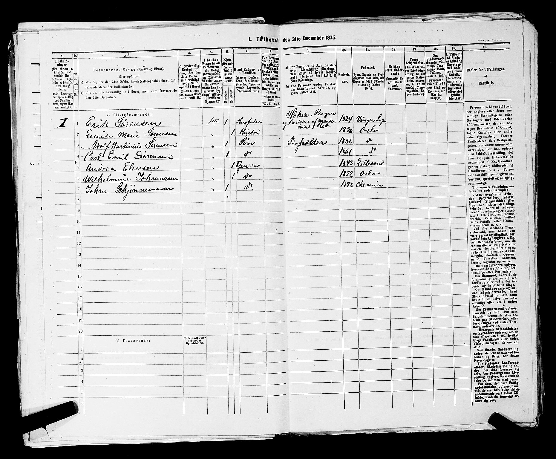 RA, 1875 census for 0301 Kristiania, 1875, p. 8678