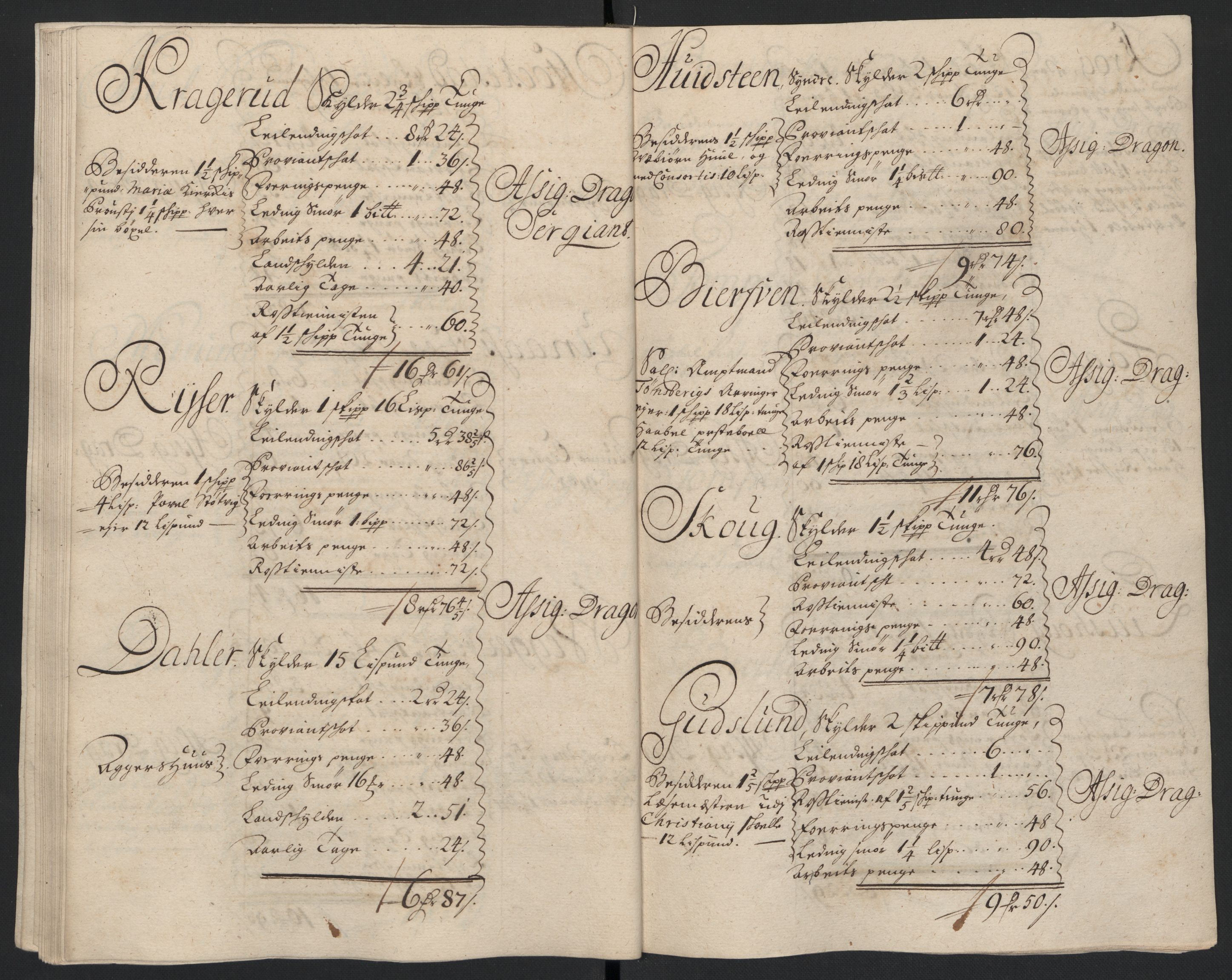 Rentekammeret inntil 1814, Reviderte regnskaper, Fogderegnskap, AV/RA-EA-4092/R04/L0134: Fogderegnskap Moss, Onsøy, Tune, Veme og Åbygge, 1707-1708, p. 94