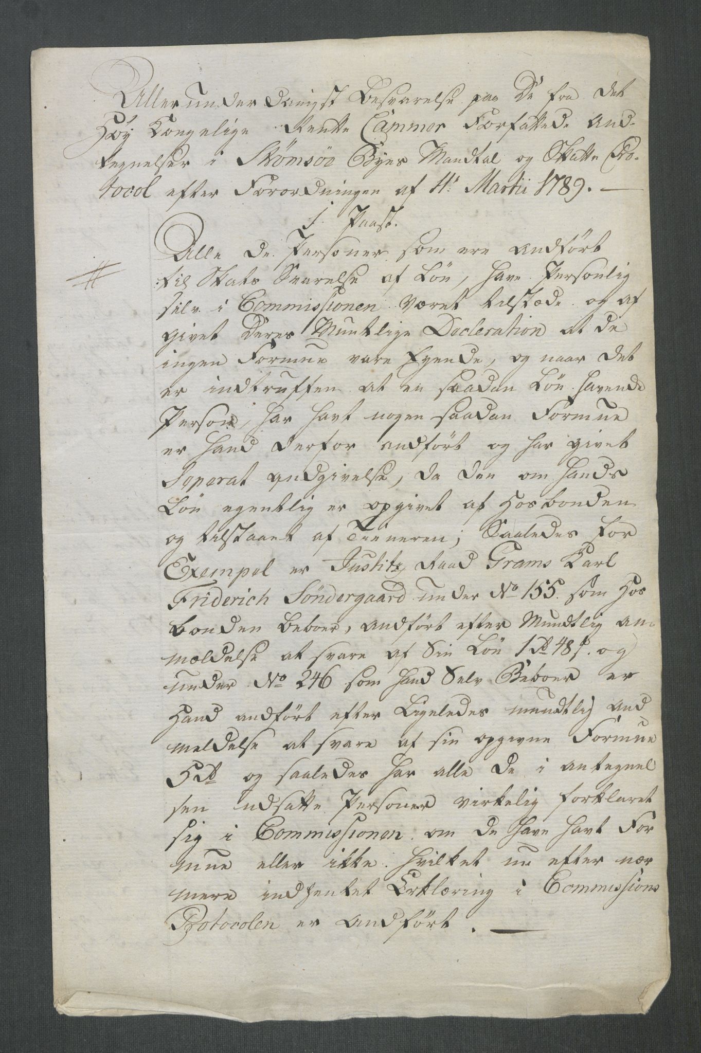 Rentekammeret inntil 1814, Reviderte regnskaper, Mindre regnskaper, AV/RA-EA-4068/Rf/Rfe/L0047: Strinda og Selbu fogderi. Strømsø, 1789, p. 262