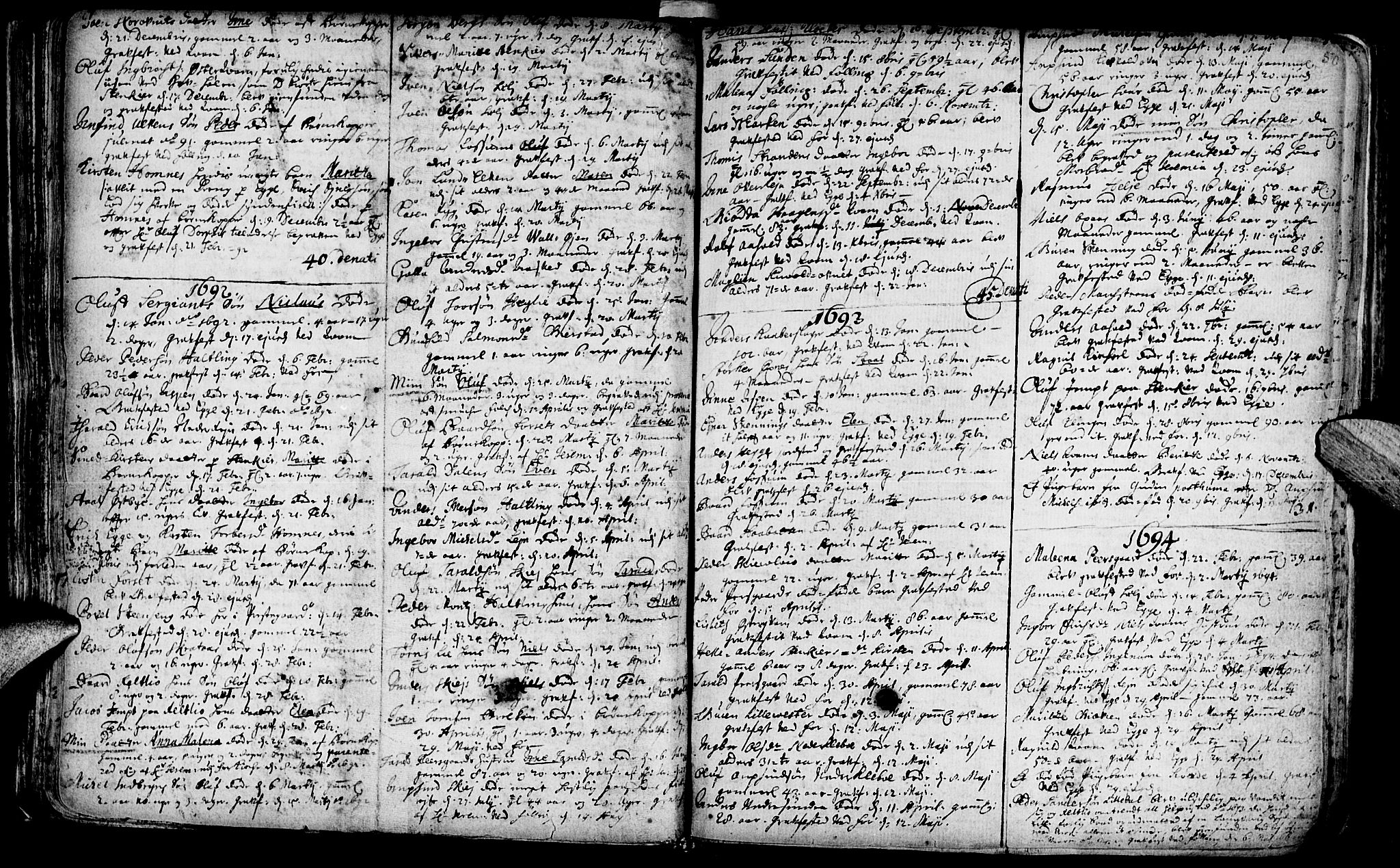 Ministerialprotokoller, klokkerbøker og fødselsregistre - Nord-Trøndelag, SAT/A-1458/746/L0439: Parish register (official) no. 746A01, 1688-1759, p. 50