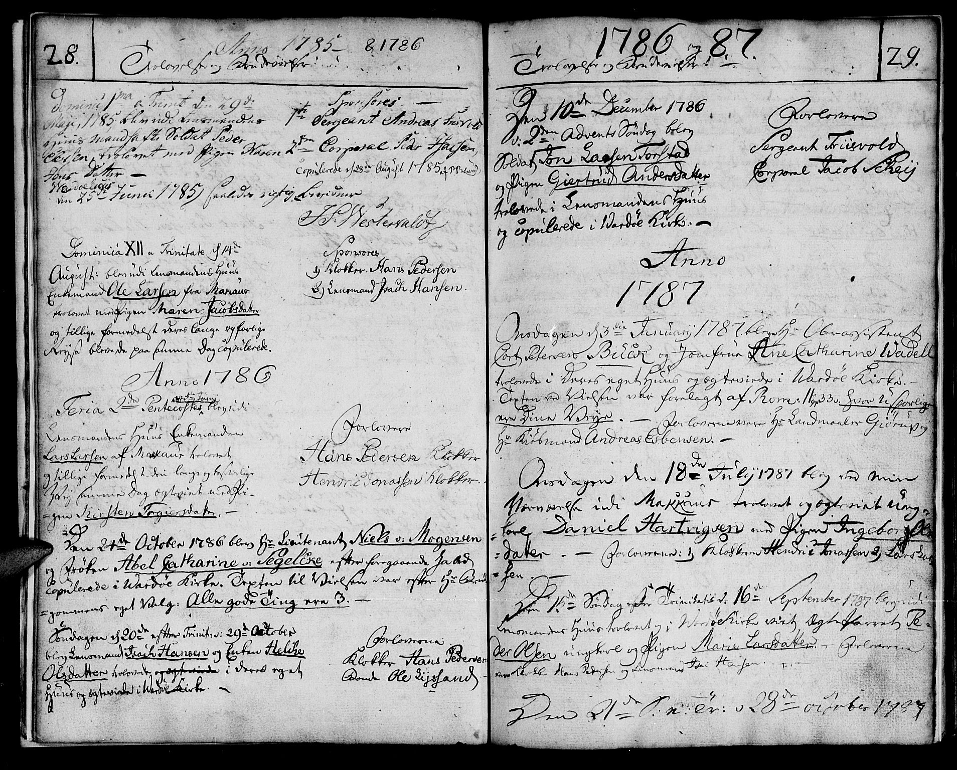 Vardø sokneprestkontor, SATØ/S-1332/H/Ha/L0001kirke: Parish register (official) no. 1, 1769-1804, p. 28-29