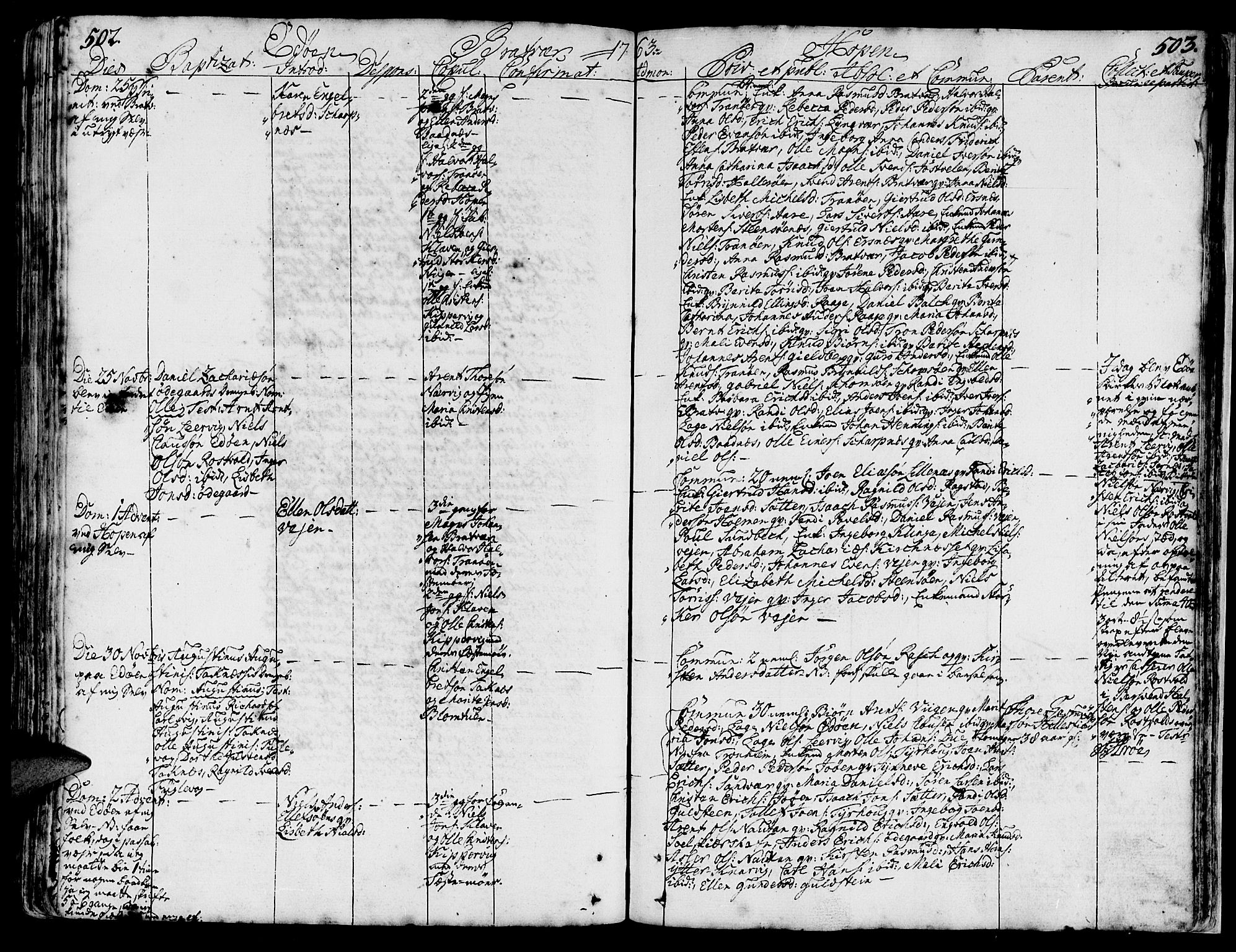 Ministerialprotokoller, klokkerbøker og fødselsregistre - Møre og Romsdal, AV/SAT-A-1454/581/L0931: Parish register (official) no. 581A01, 1751-1765, p. 502-503