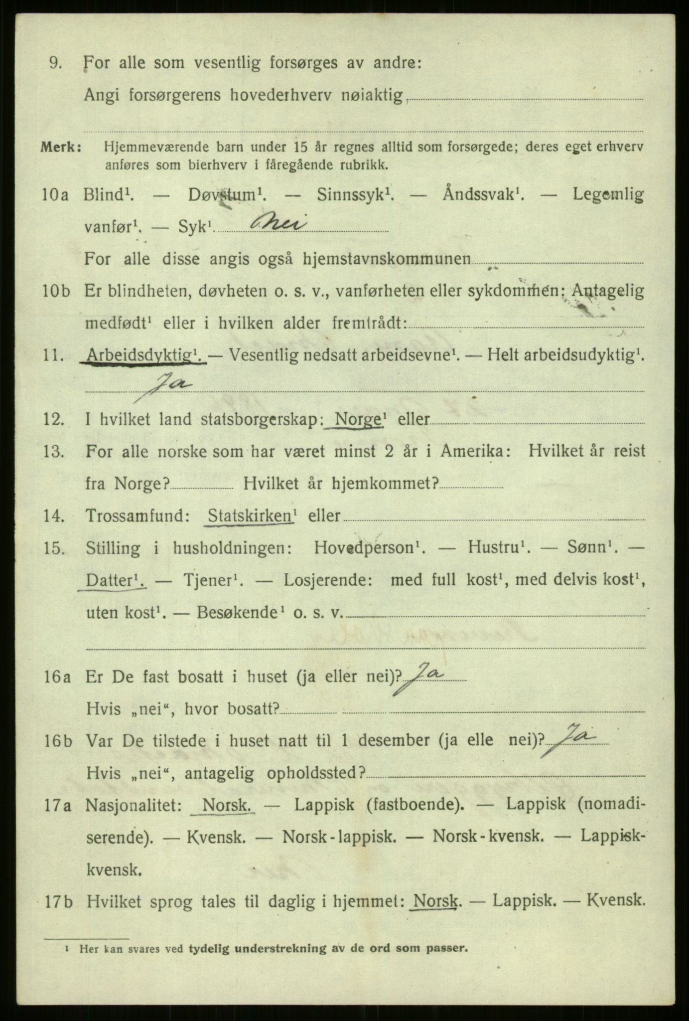 SATØ, 1920 census for Tromsø, 1920, p. 17111