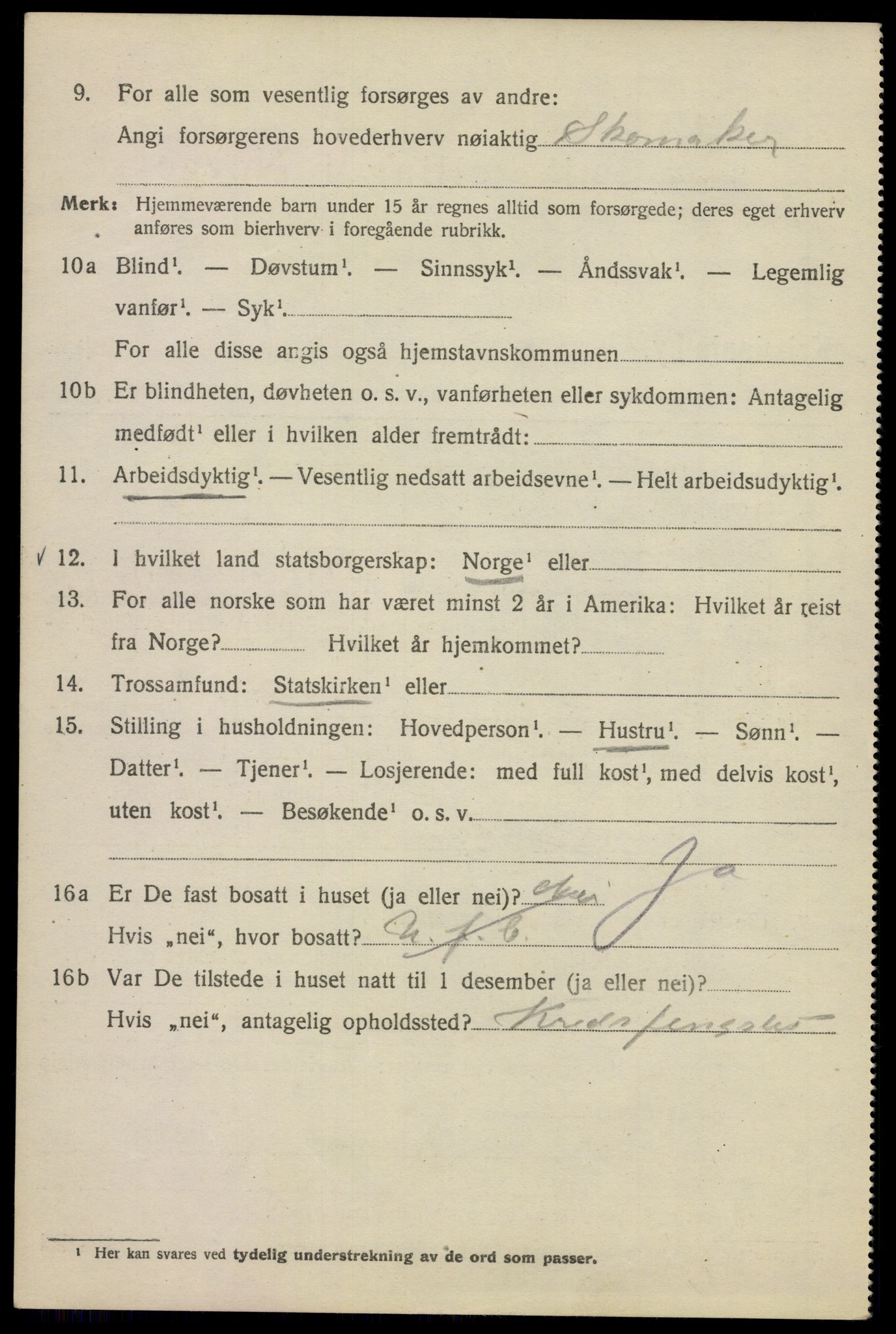 SAO, 1920 census for Kristiania, 1920, p. 407254