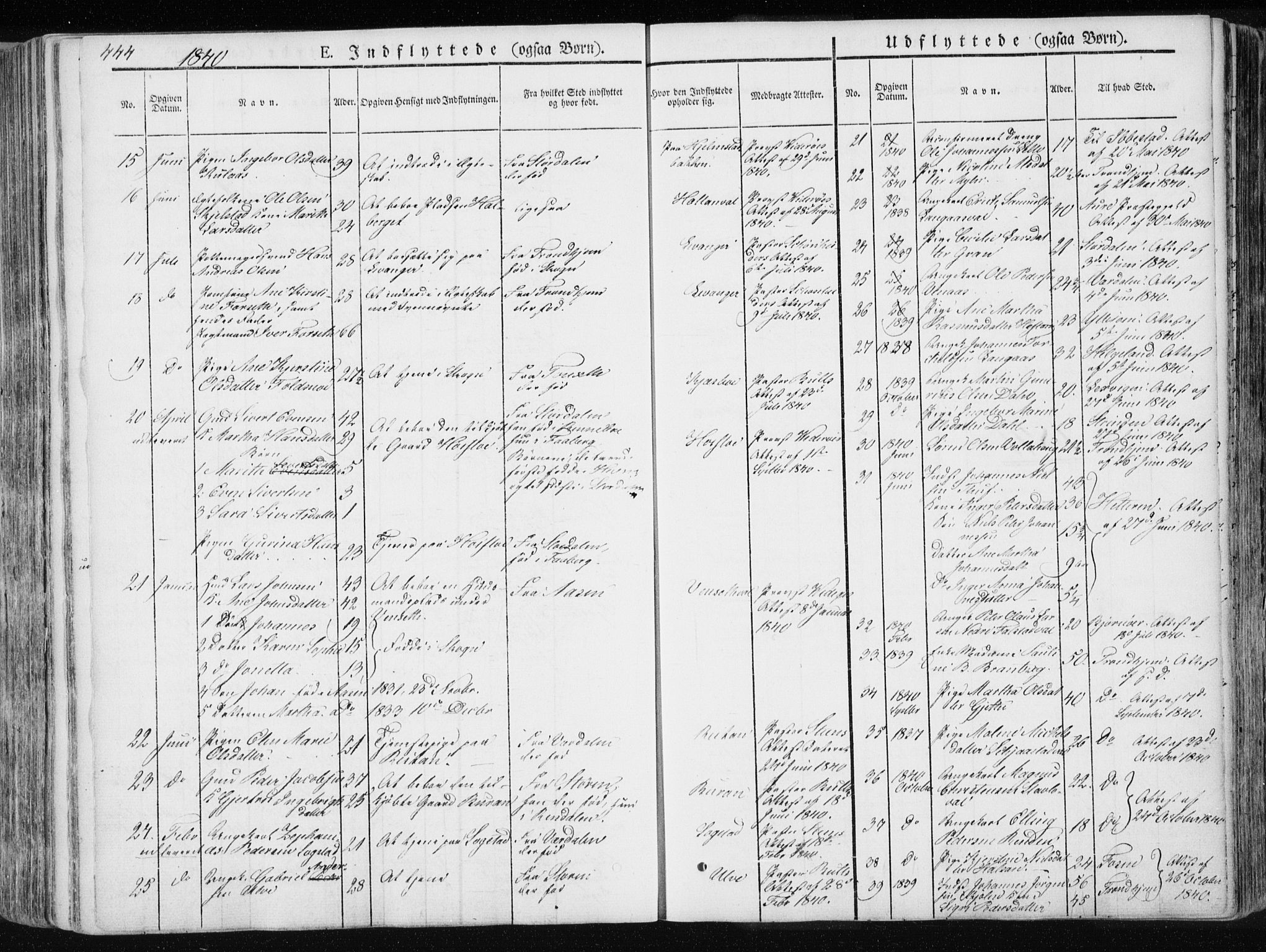 Ministerialprotokoller, klokkerbøker og fødselsregistre - Nord-Trøndelag, SAT/A-1458/717/L0154: Parish register (official) no. 717A06 /1, 1836-1849, p. 444
