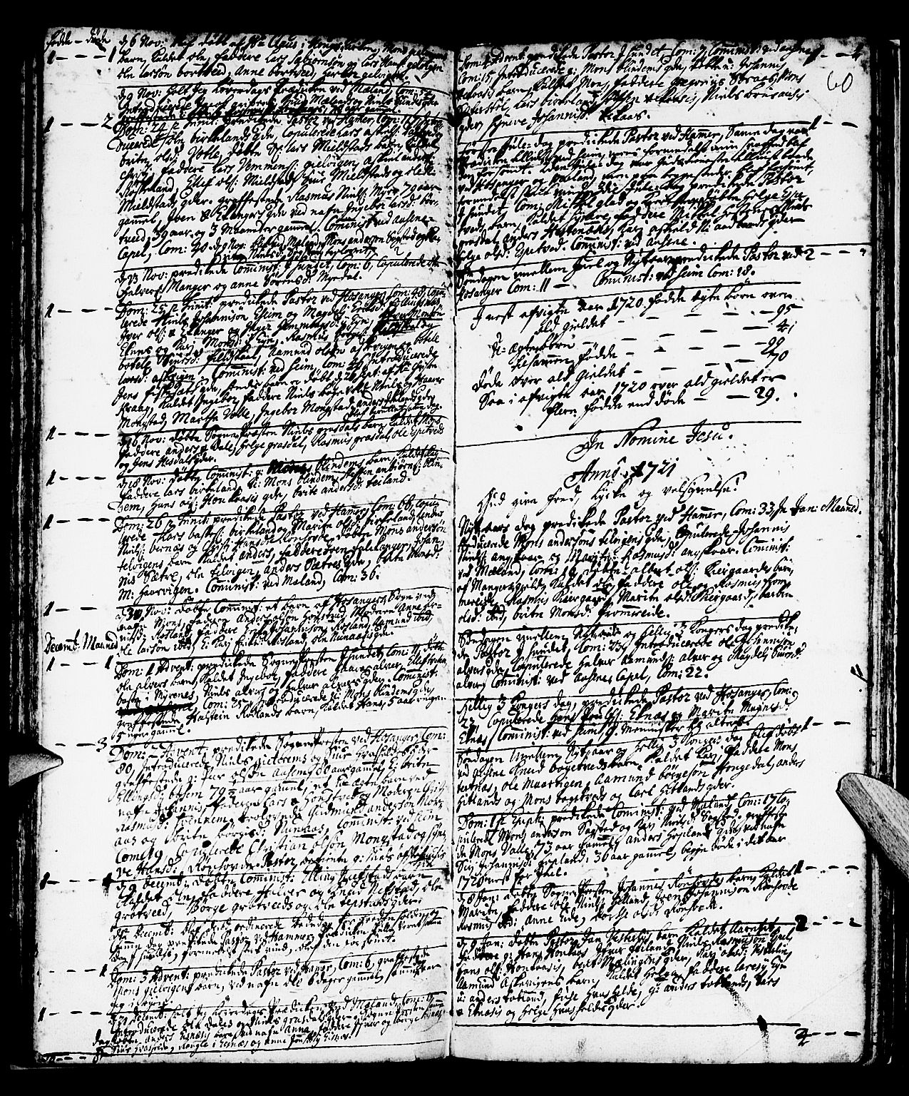 Hamre sokneprestembete, SAB/A-75501/H/Ha/Haa/Haaa/L0003: Parish register (official) no. A 3, 1708-1726, p. 60