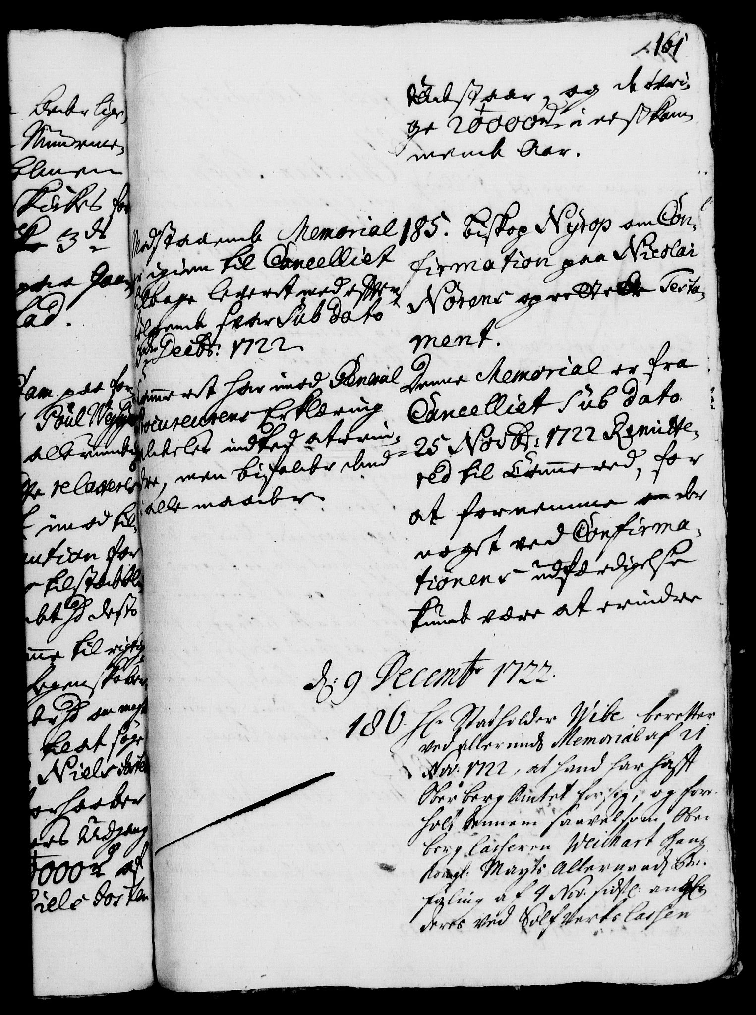 Rentekammeret, Kammerkanselliet, RA/EA-3111/G/Gh/Gha/L0005: Norsk ekstraktmemorialprotokoll (merket RK 53.50), 1721-1723, p. 161