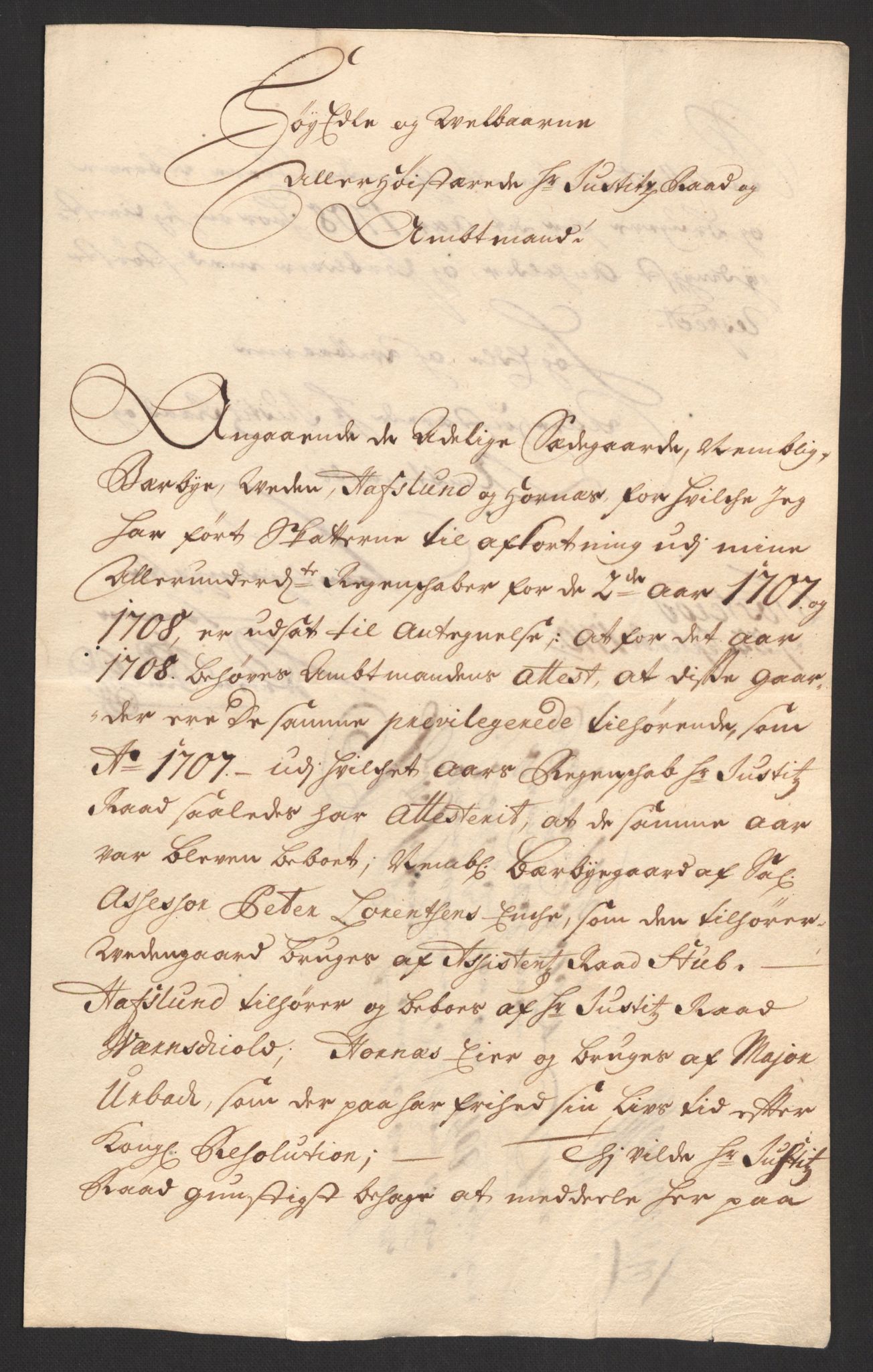 Rentekammeret inntil 1814, Reviderte regnskaper, Fogderegnskap, AV/RA-EA-4092/R01/L0018: Fogderegnskap Idd og Marker, 1707-1709, p. 258