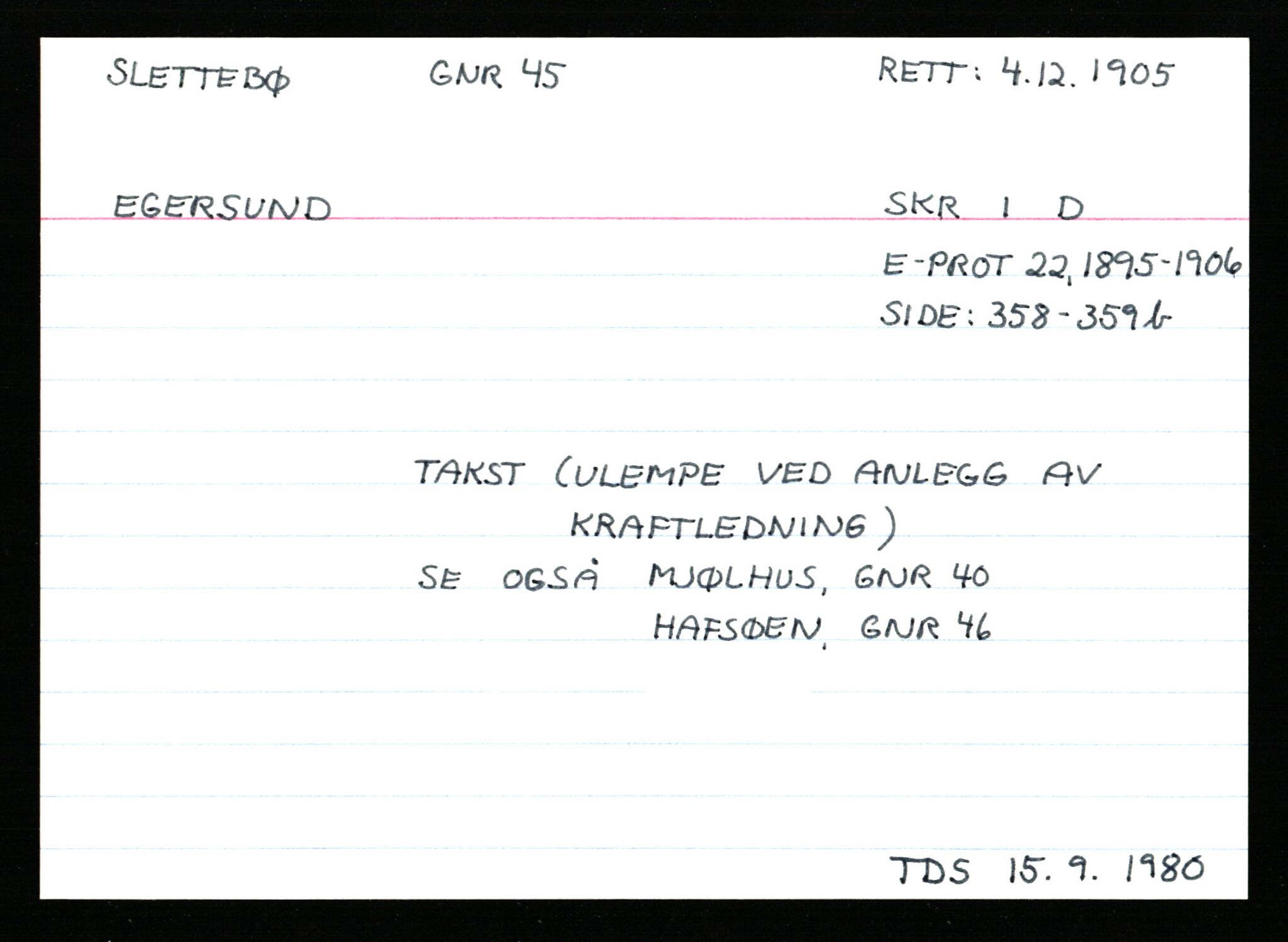Statsarkivet i Stavanger, AV/SAST-A-101971/03/Y/Ym/L0053: Åstedskort sortert etter gårdsnavn: Skudeneshavn - Solbjør, 1600-1950, p. 328