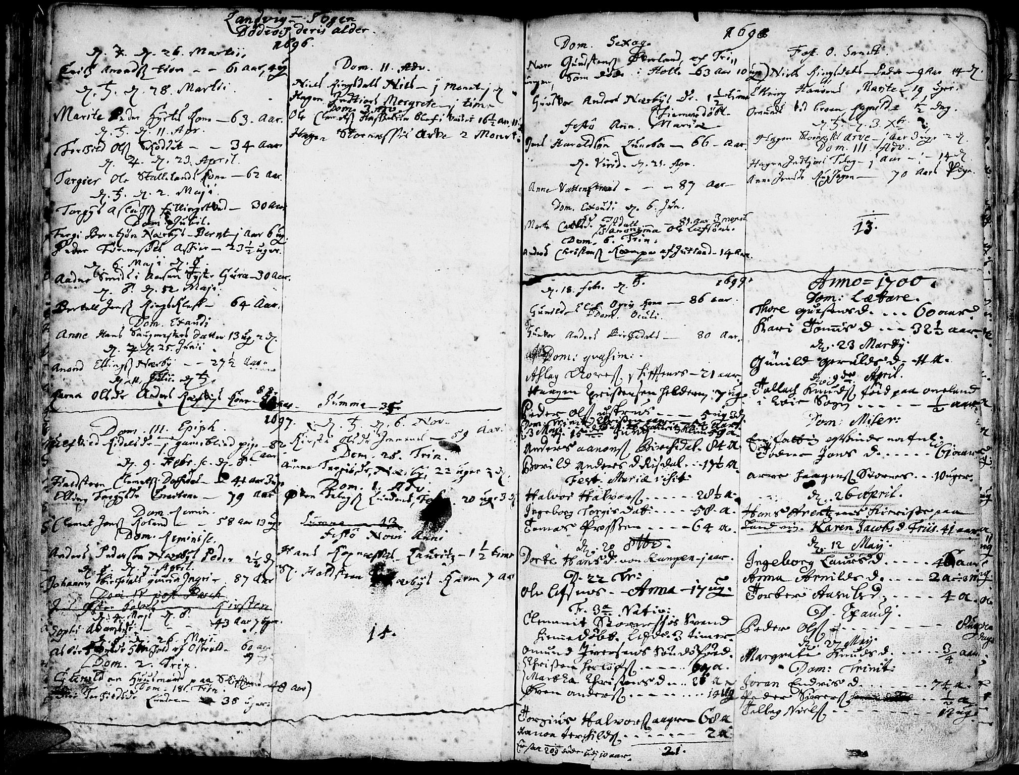 Hommedal sokneprestkontor, AV/SAK-1111-0023/F/Fa/Fab/L0001: Parish register (official) no. A 1 /1, 1690-1754