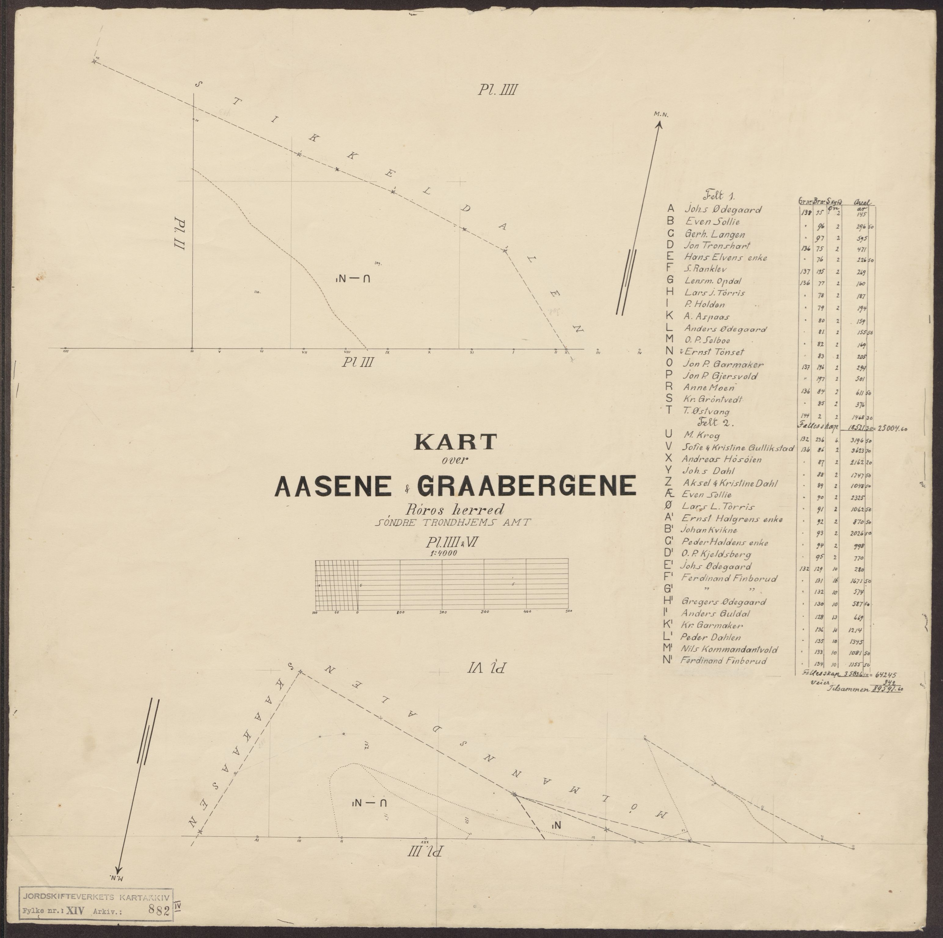 Jordskifteverkets kartarkiv, RA/S-3929/T, 1859-1988, p. 1400