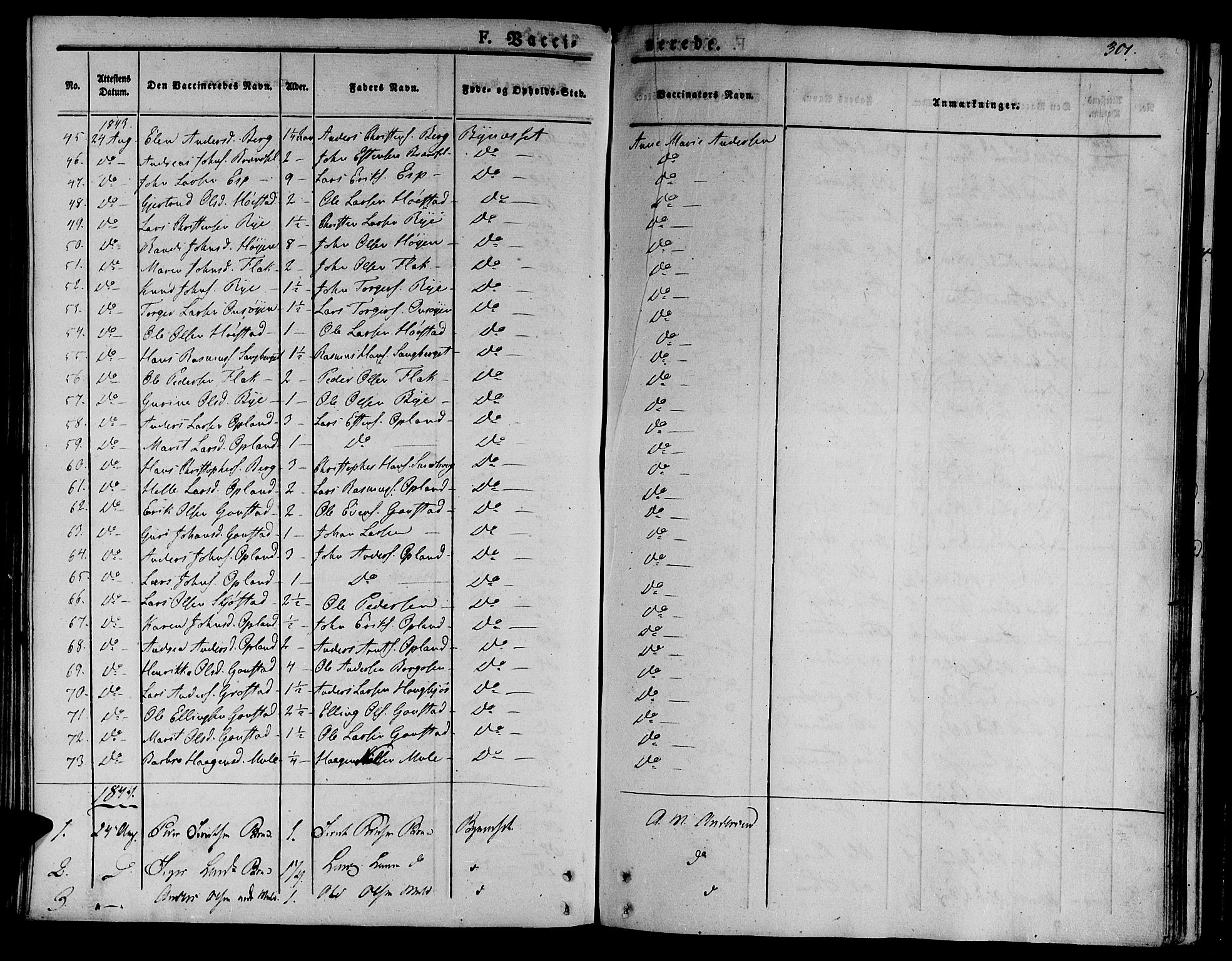 Ministerialprotokoller, klokkerbøker og fødselsregistre - Sør-Trøndelag, SAT/A-1456/612/L0374: Parish register (official) no. 612A07 /1, 1829-1845, p. 301