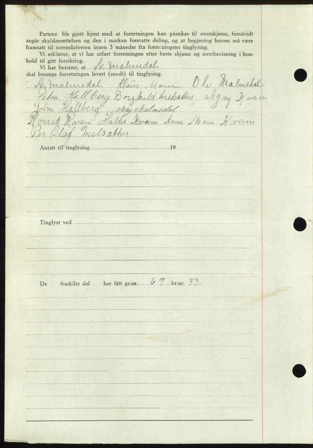 Romsdal sorenskriveri, AV/SAT-A-4149/1/2/2C: Mortgage book no. A21, 1946-1946, Diary no: : 2157/1946