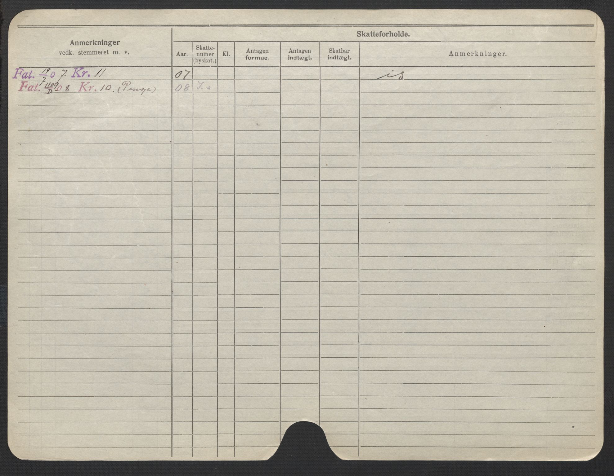 Oslo folkeregister, Registerkort, AV/SAO-A-11715/F/Fa/Fac/L0022: Kvinner, 1906-1914, p. 153b