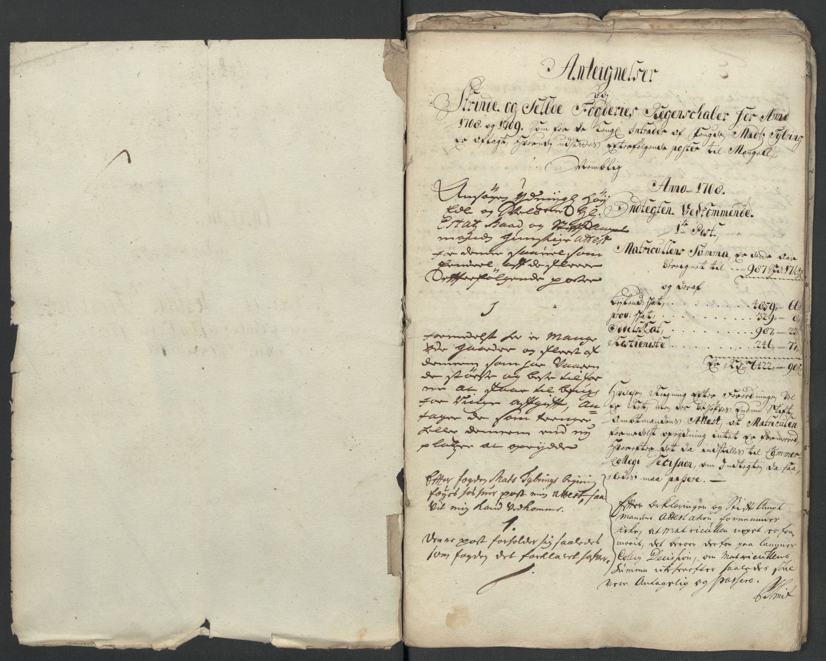 Rentekammeret inntil 1814, Reviderte regnskaper, Fogderegnskap, AV/RA-EA-4092/R61/L4111: Fogderegnskap Strinda og Selbu, 1709-1710, p. 195