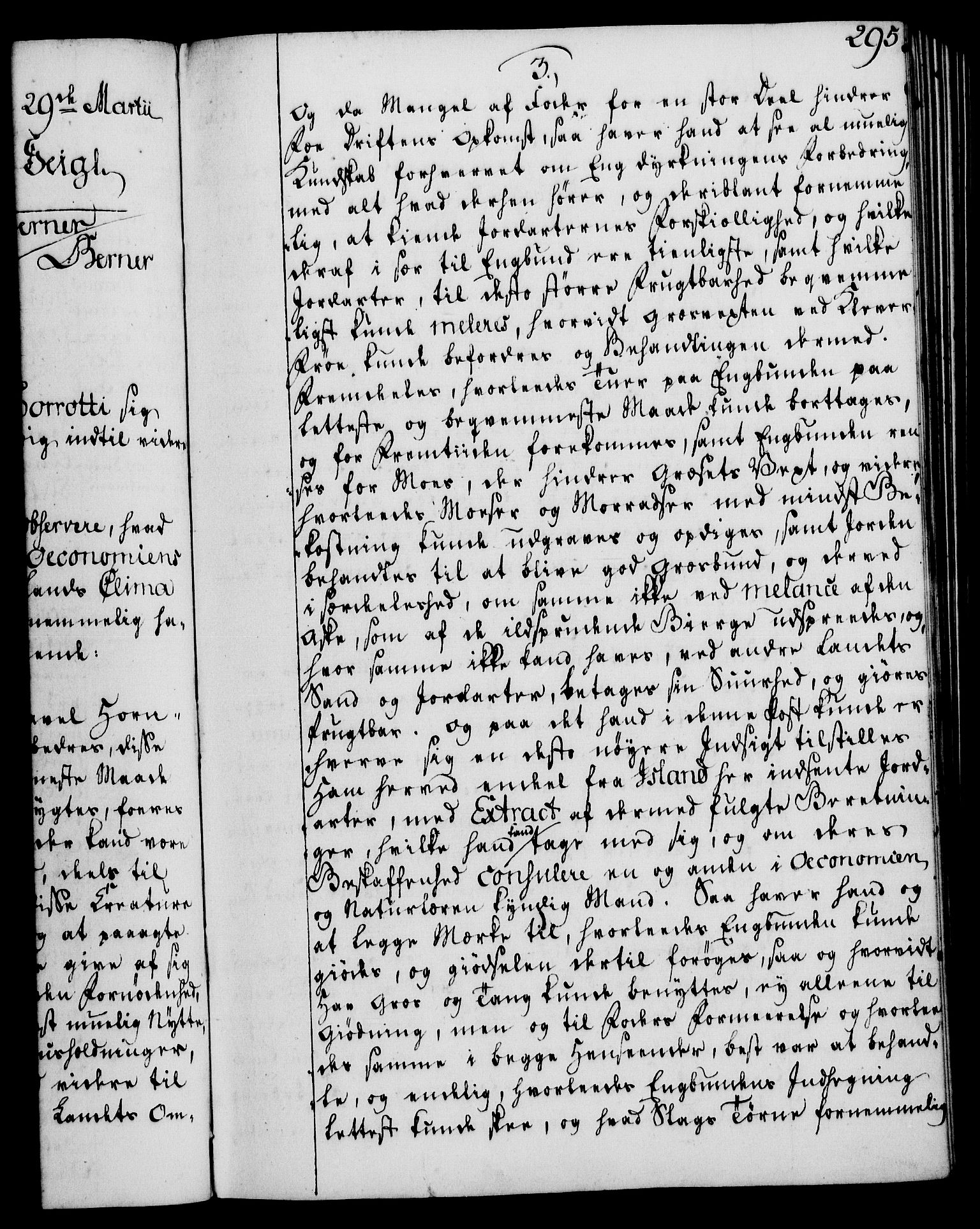 Rentekammeret, Kammerkanselliet, RA/EA-3111/G/Gg/Ggi/L0003: Norsk instruksjonsprotokoll med register (merket RK 53.36), 1751-1775, p. 295