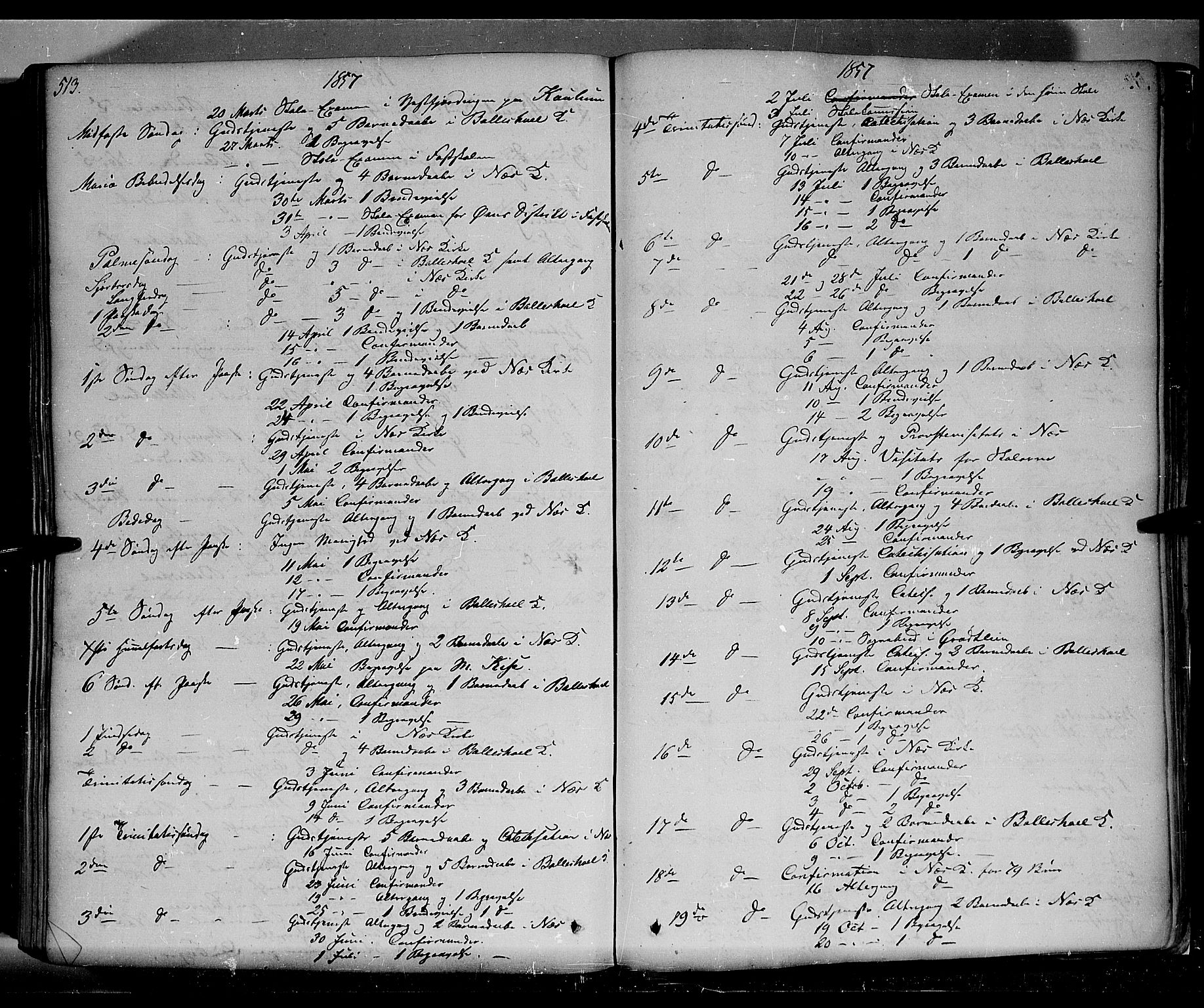Nes prestekontor, Hedmark, SAH/PREST-020/K/Ka/L0004: Parish register (official) no. 4, 1852-1886, p. 513