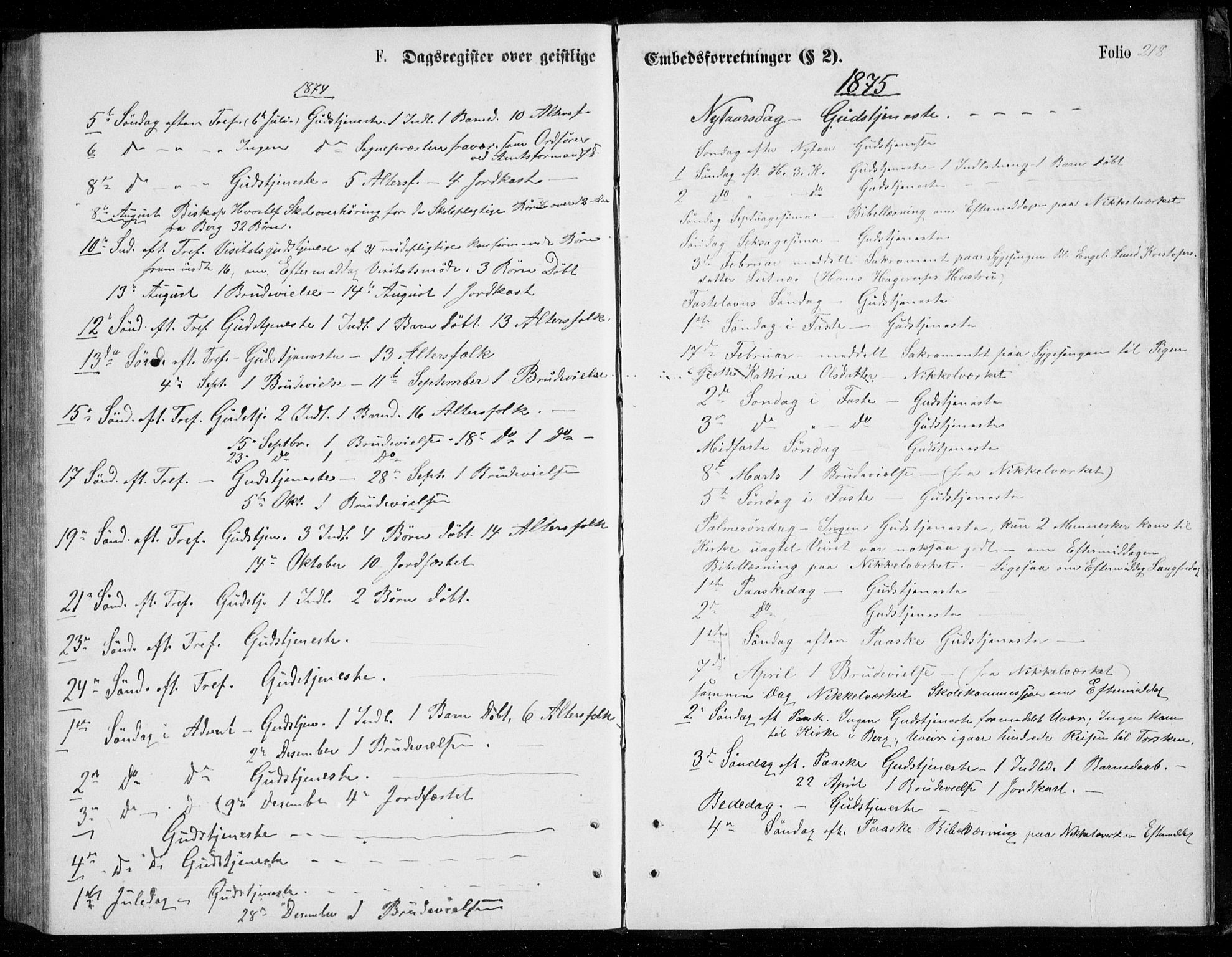 Berg sokneprestkontor, SATØ/S-1318/G/Ga/Gab/L0003klokker: Parish register (copy) no. 3, 1874-1886, p. 218
