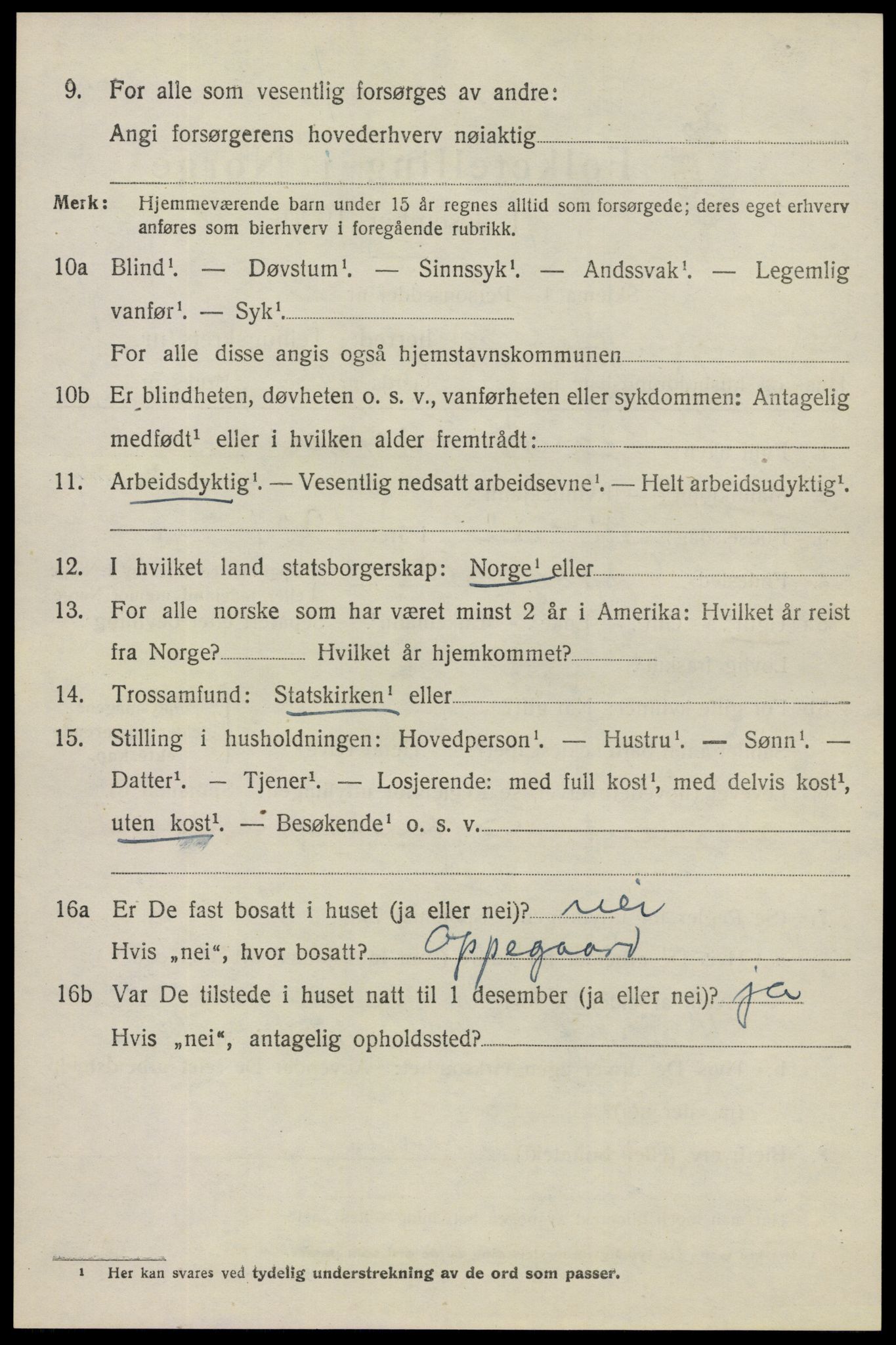 SAO, 1920 census for Spydeberg, 1920, p. 5108