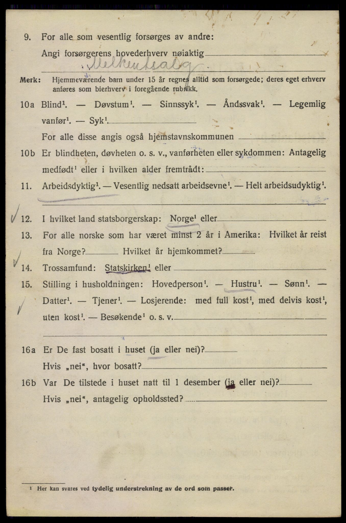 SAO, 1920 census for Kristiania, 1920, p. 309564