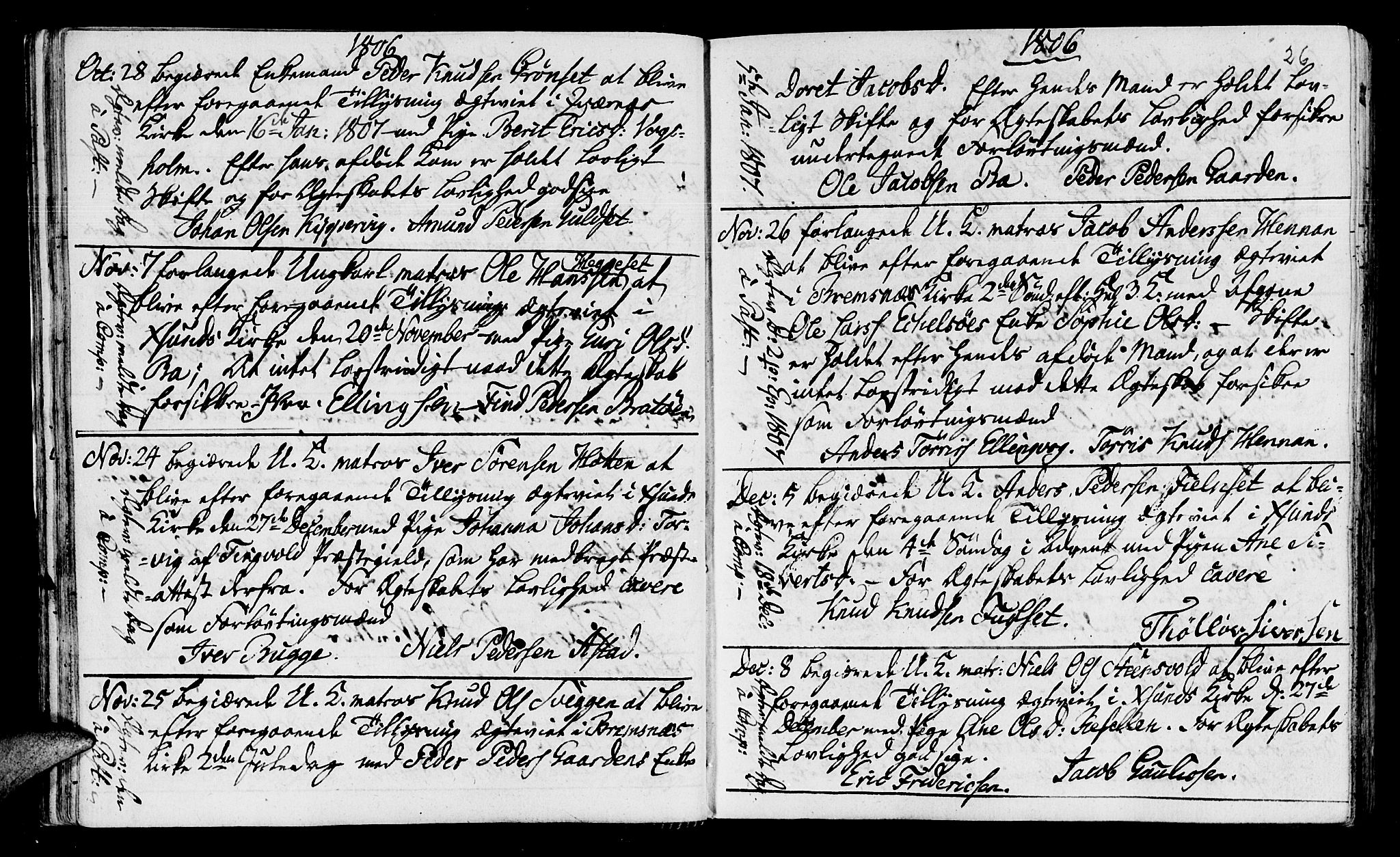 Ministerialprotokoller, klokkerbøker og fødselsregistre - Møre og Romsdal, AV/SAT-A-1454/568/L0795: Parish register (official) no. 568A04, 1802-1845, p. 26